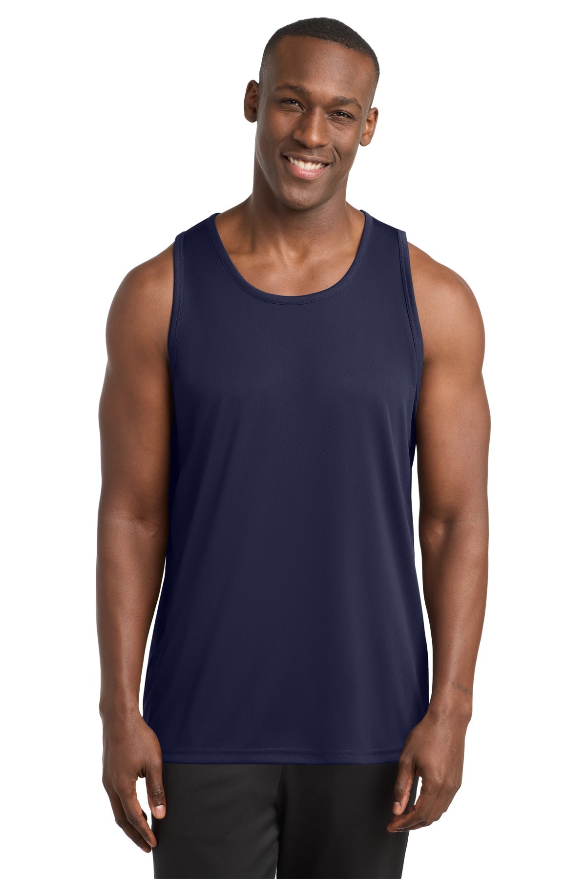 Custom True Navy PosiCharge Competitor Tank ST356, personalized by SanCanDo Swag in Argyle, TX