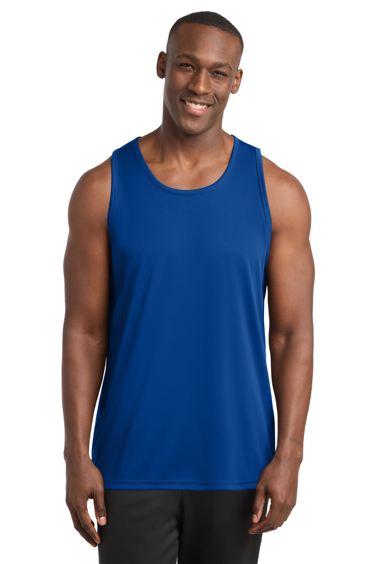 Custom True Royal PosiCharge Competitor Tank ST356, personalized by SanCanDo Swag in Argyle, TX