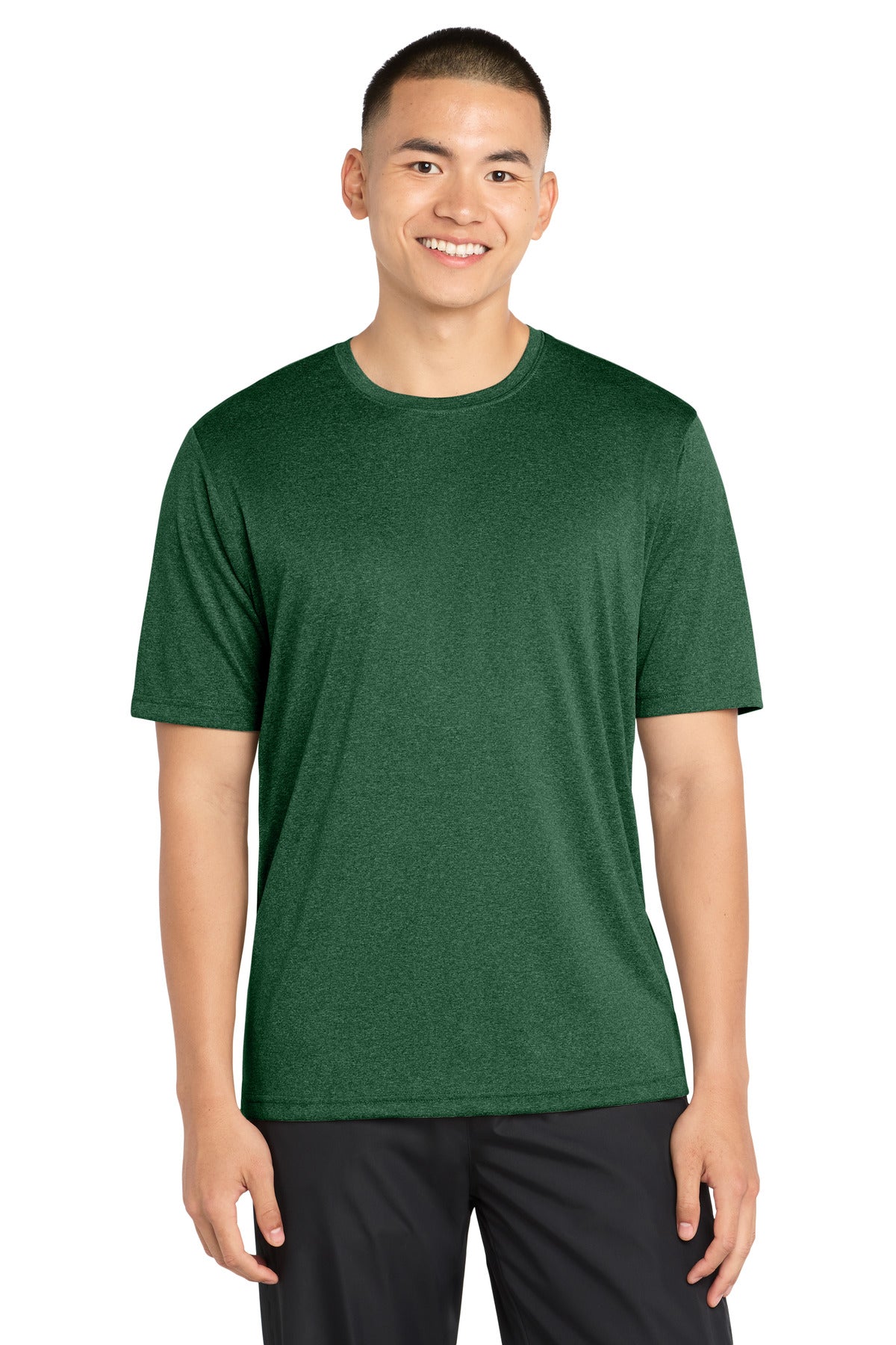 Custom Forest Green Heather Heather Contender Tee ST360, personalized by SanCanDo Swag in Argyle, TX