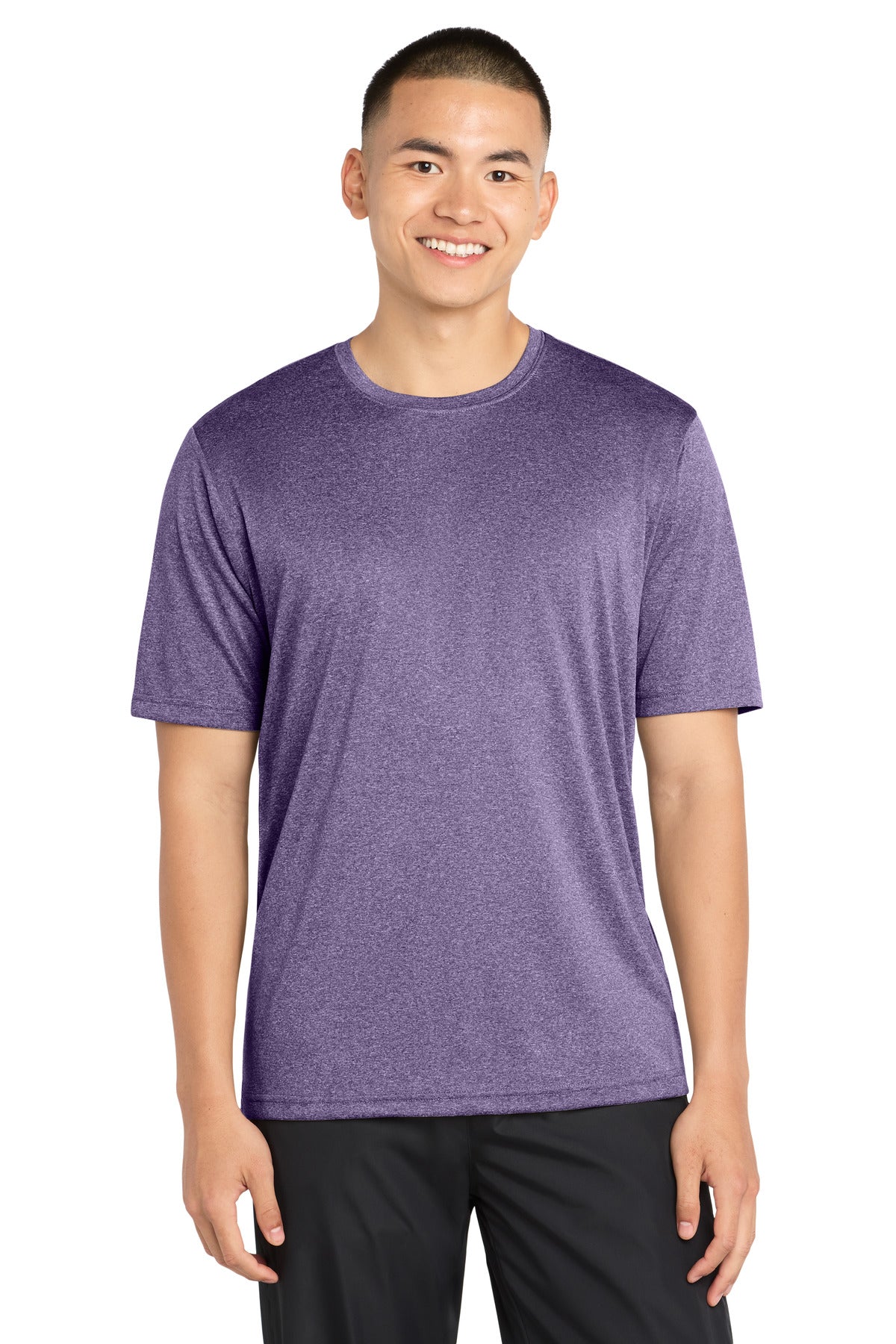 Custom Purple Heather Heather Contender Tee ST360, personalized by SanCanDo Swag in Argyle, TX