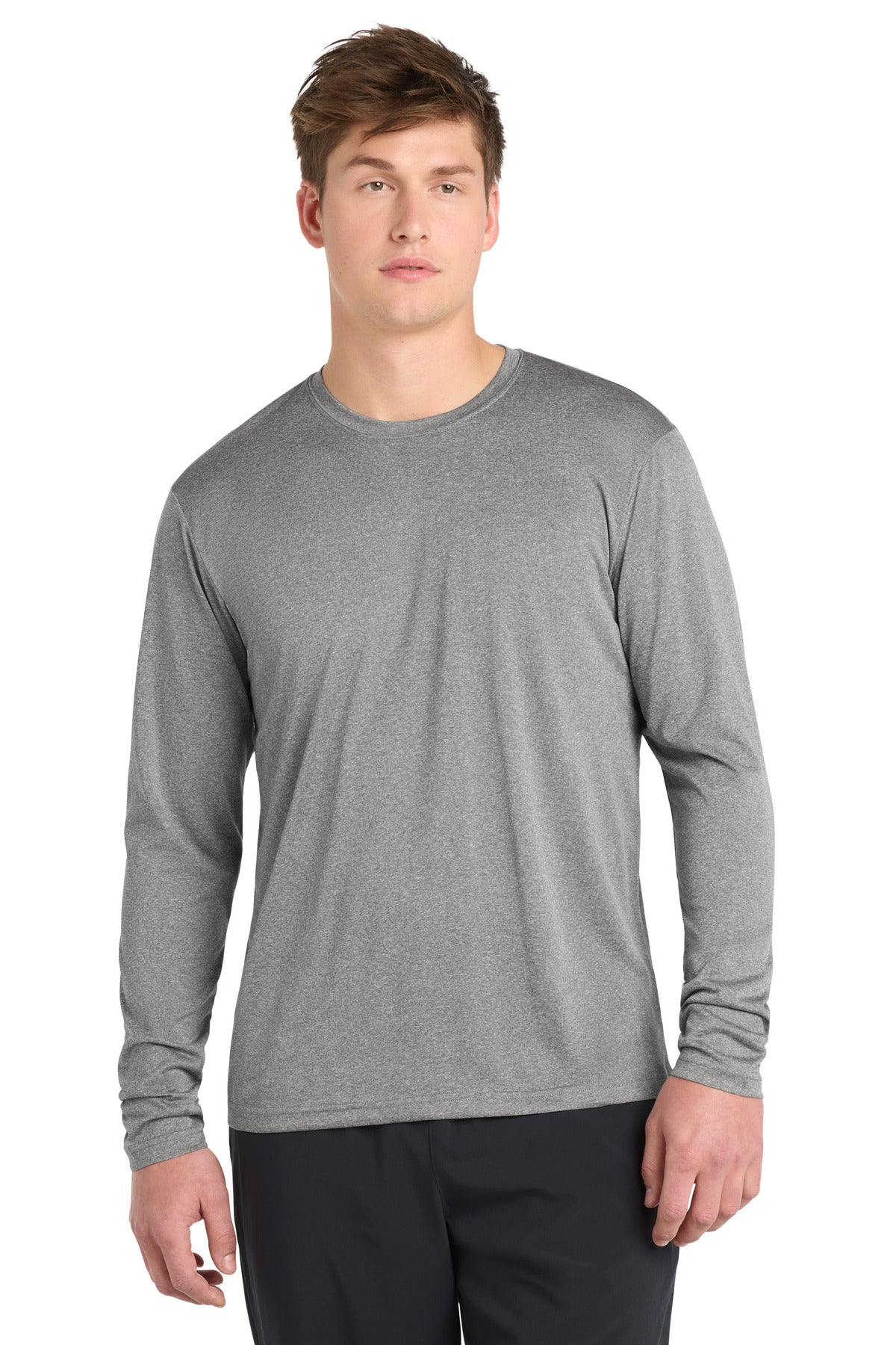 Custom Vintage Heather Long Sleeve Heather Contender Tee ST360LS, personalized by SanCanDo Swag in Argyle, TX