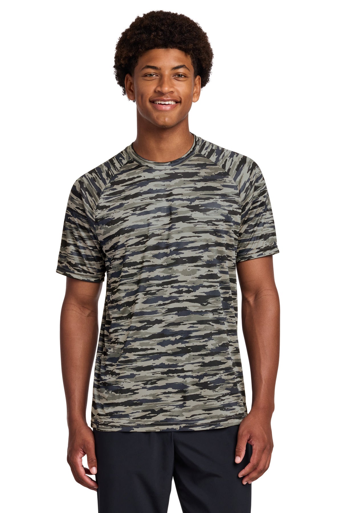 Custom True Navy Drift Camo Tee ST375, personalized by SanCanDo Swag in Argyle, TX
