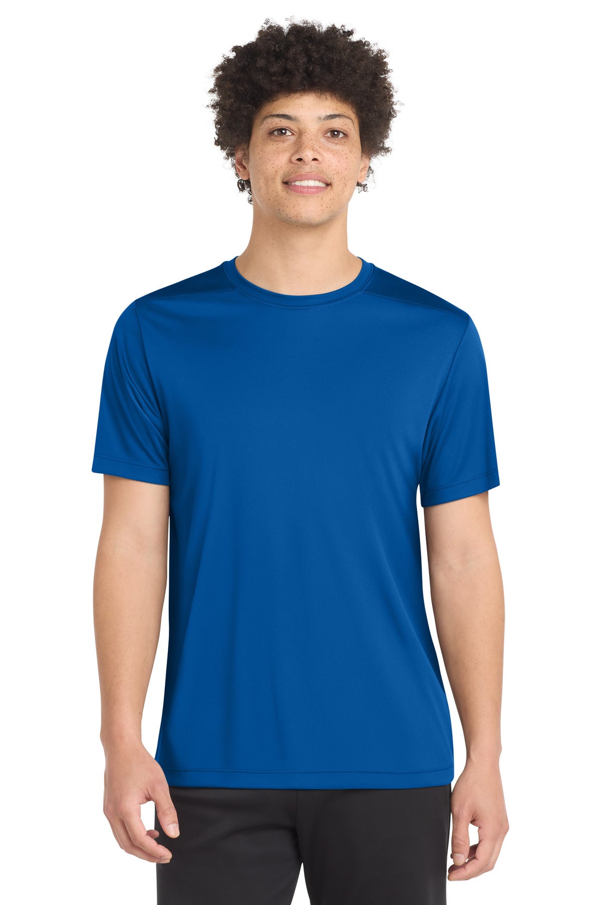 Custom True Royal Posi-UV Pro Tee ST420, personalized by SanCanDo Swag in Argyle, TX