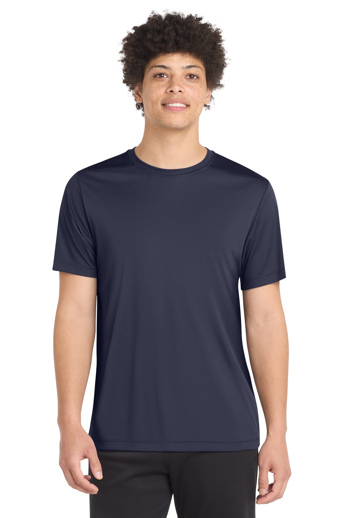 Custom True Navy Posi-UV Pro Tee ST420, personalized by SanCanDo Swag in Argyle, TX