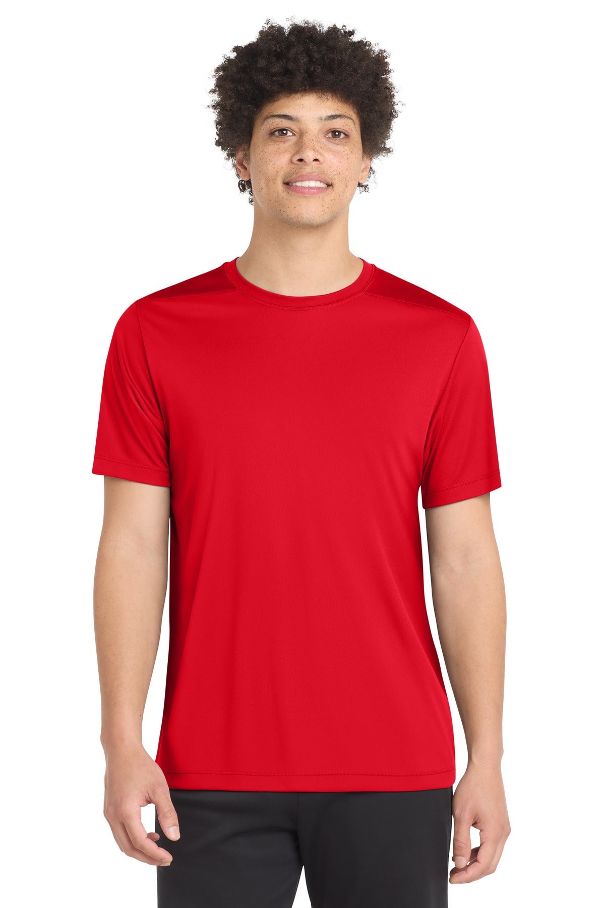 Custom True Red Posi-UV Pro Tee ST420, personalized by SanCanDo Swag in Argyle, TX