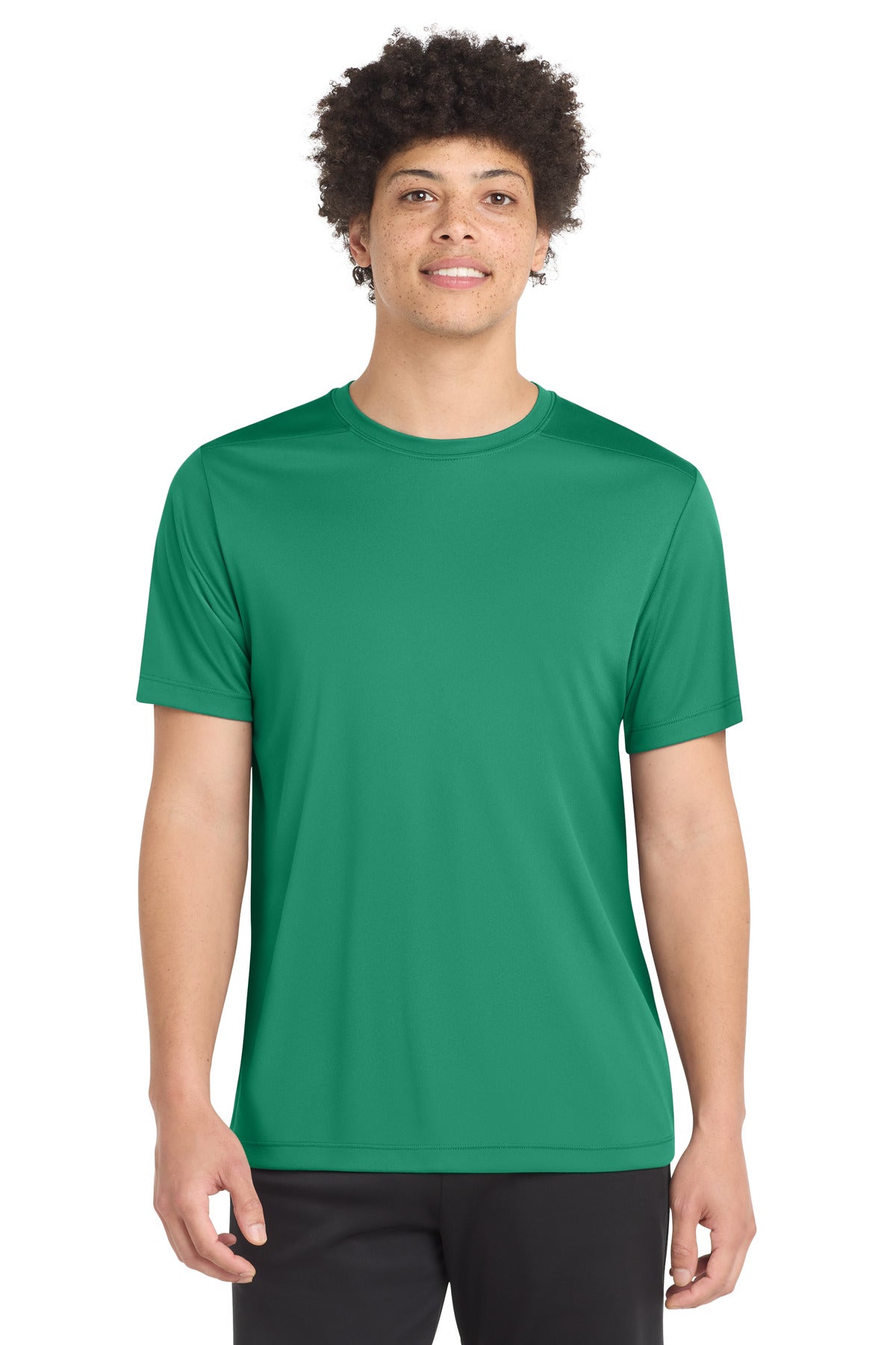 Custom Kelly Green Posi-UV Pro Tee ST420, personalized by SanCanDo Swag in Argyle, TX