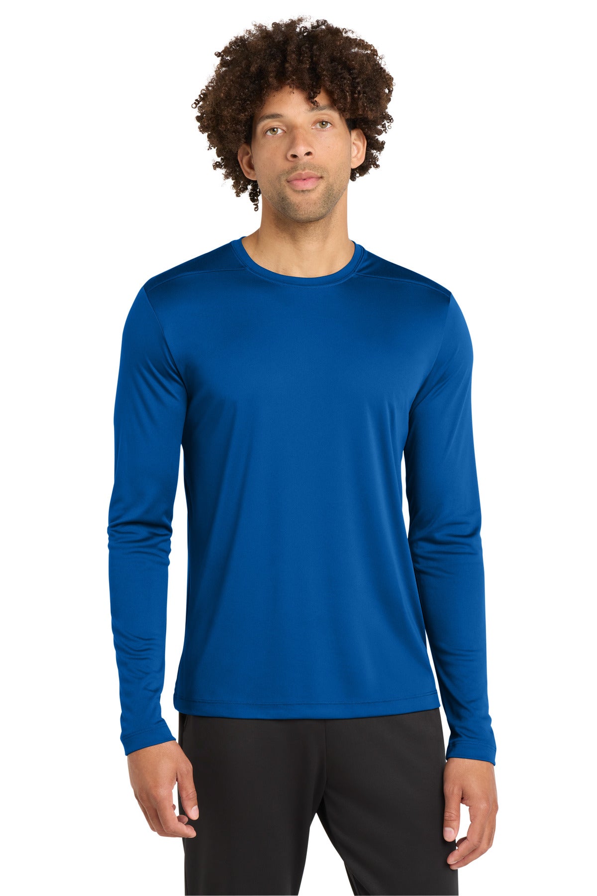Custom True Royal Posi-UV Pro Long Sleeve Tee ST420LS, personalized by SanCanDo Swag in Argyle, TX