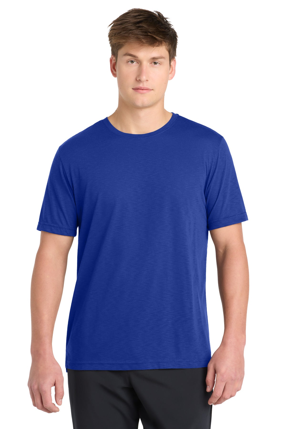 Custom True Royal PosiCharge Strive Tee ST430, personalized by SanCanDo Swag in Argyle, TX