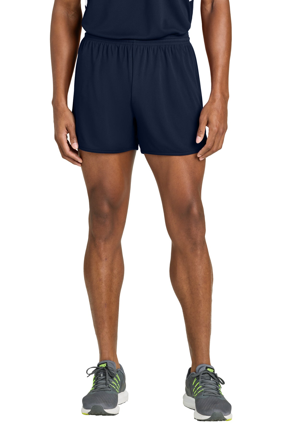 Custom True Navy Club 4" Track Short ST447, personalized by SanCanDo Swag in Argyle, TX