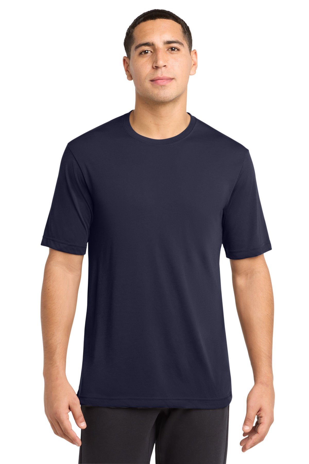 Custom True Navy PosiCharge Competitor Cotton Touch Tee ST450, personalized by SanCanDo Swag in Argyle, TX