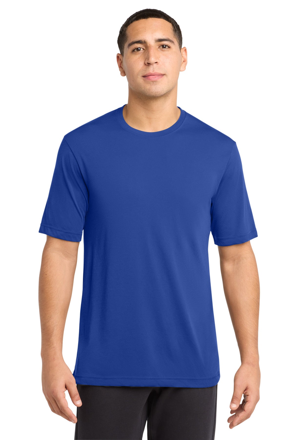 Custom True Royal PosiCharge Competitor Cotton Touch Tee ST450, personalized by SanCanDo Swag in Argyle, TX