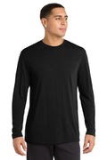 Custom Black Competitor Cotton Touch Tee ST450LS, personalized by SanCanDo Swag in Argyle, TX