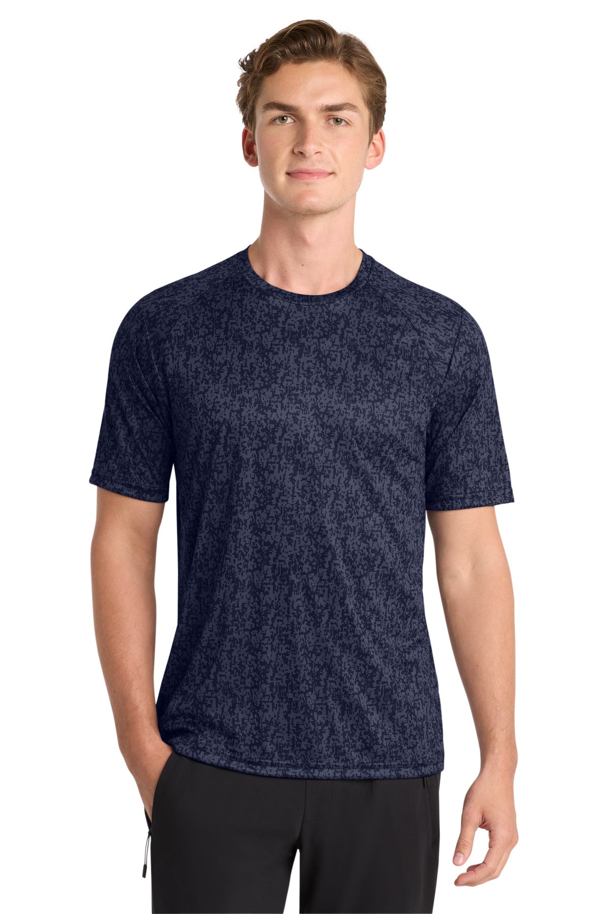 Custom True Navy Digi Camo Tee ST460, personalized by SanCanDo Swag in Argyle, TX