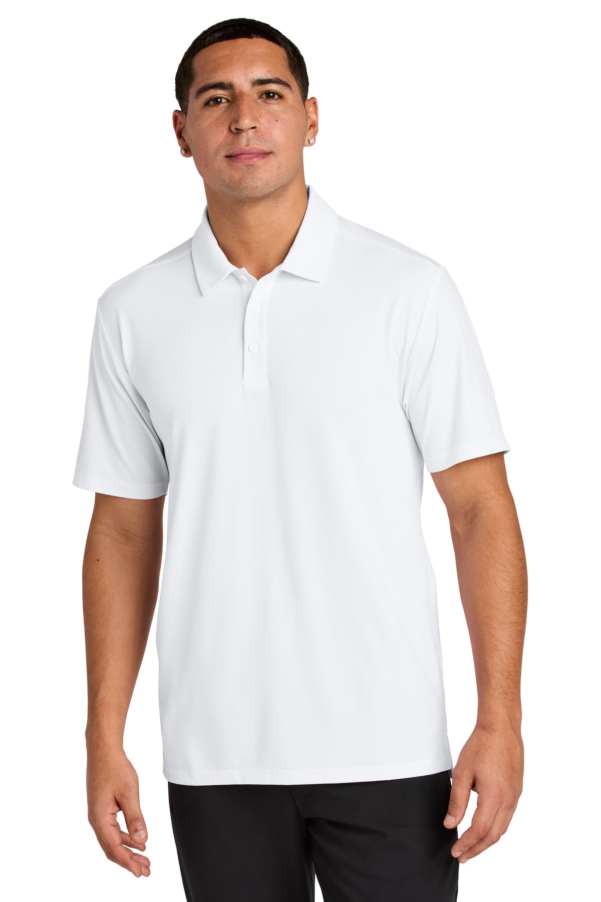 Custom White Versa Polo ST490, personalized by SanCanDo Swag in Argyle, TX