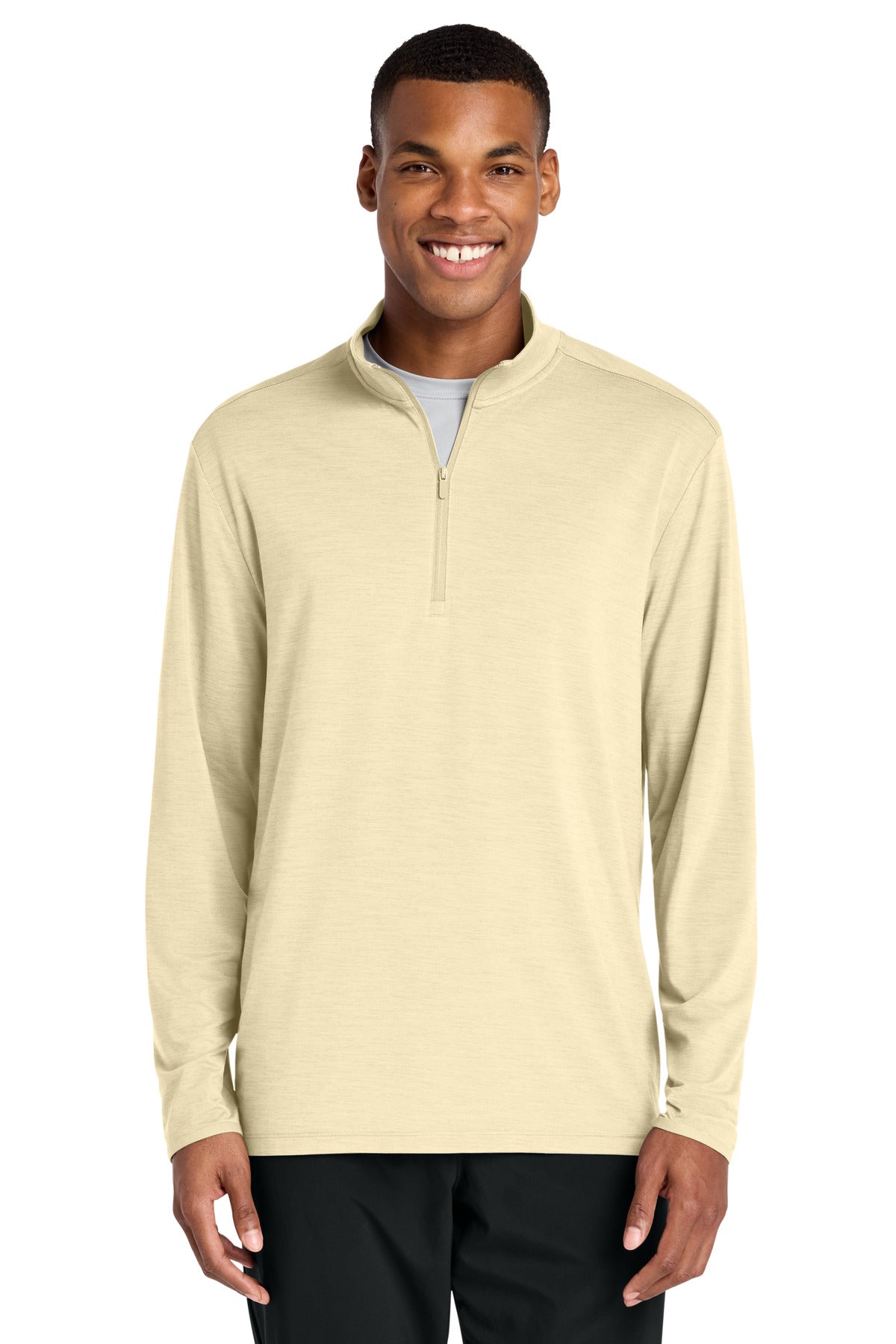 Custom Light Suede Versa 1/4-Zip ST491, personalized by SanCanDo Swag in Argyle, TX