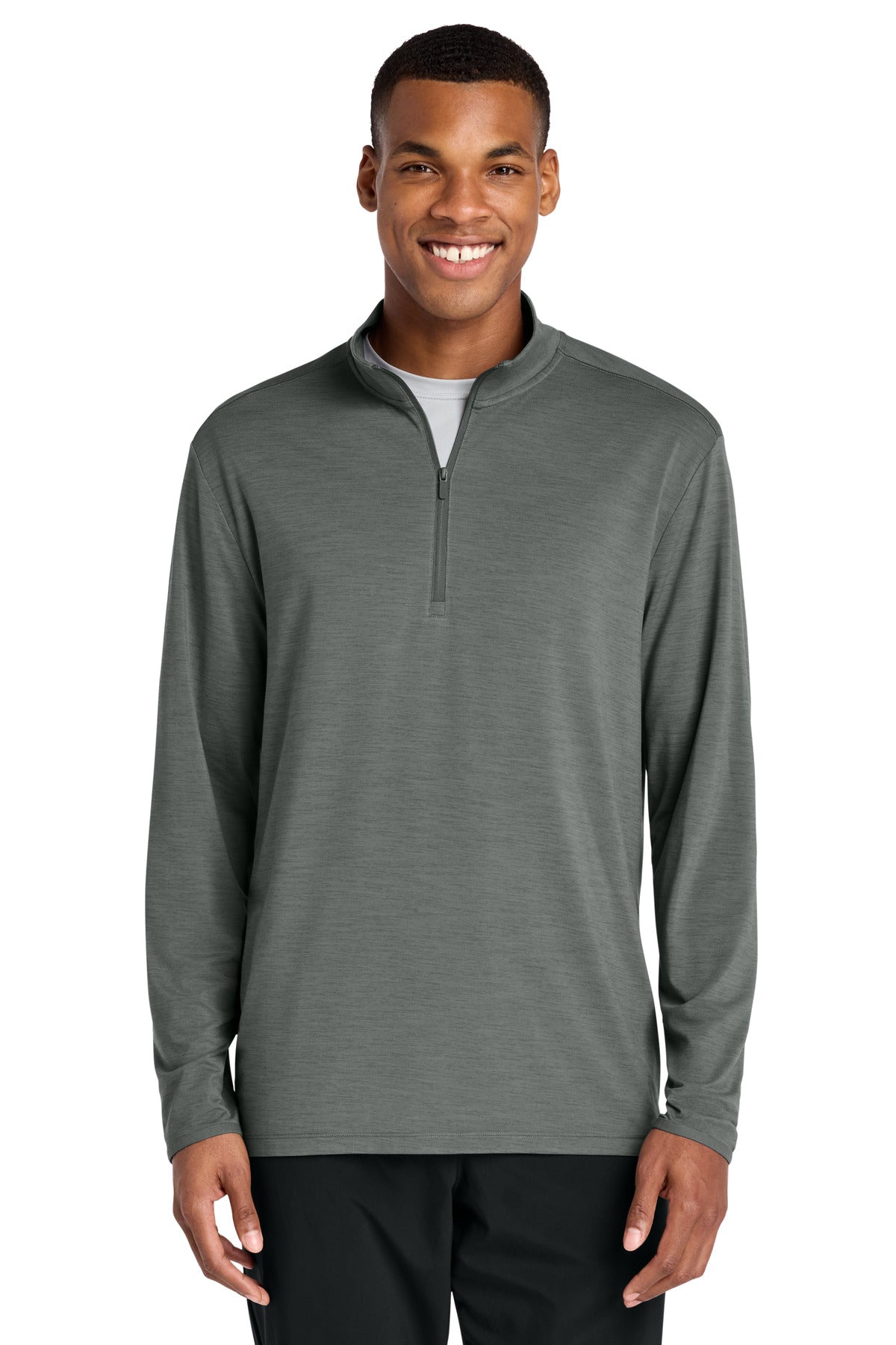 Custom Shadow Grey Versa 1/4-Zip ST491, personalized by SanCanDo Swag in Argyle, TX