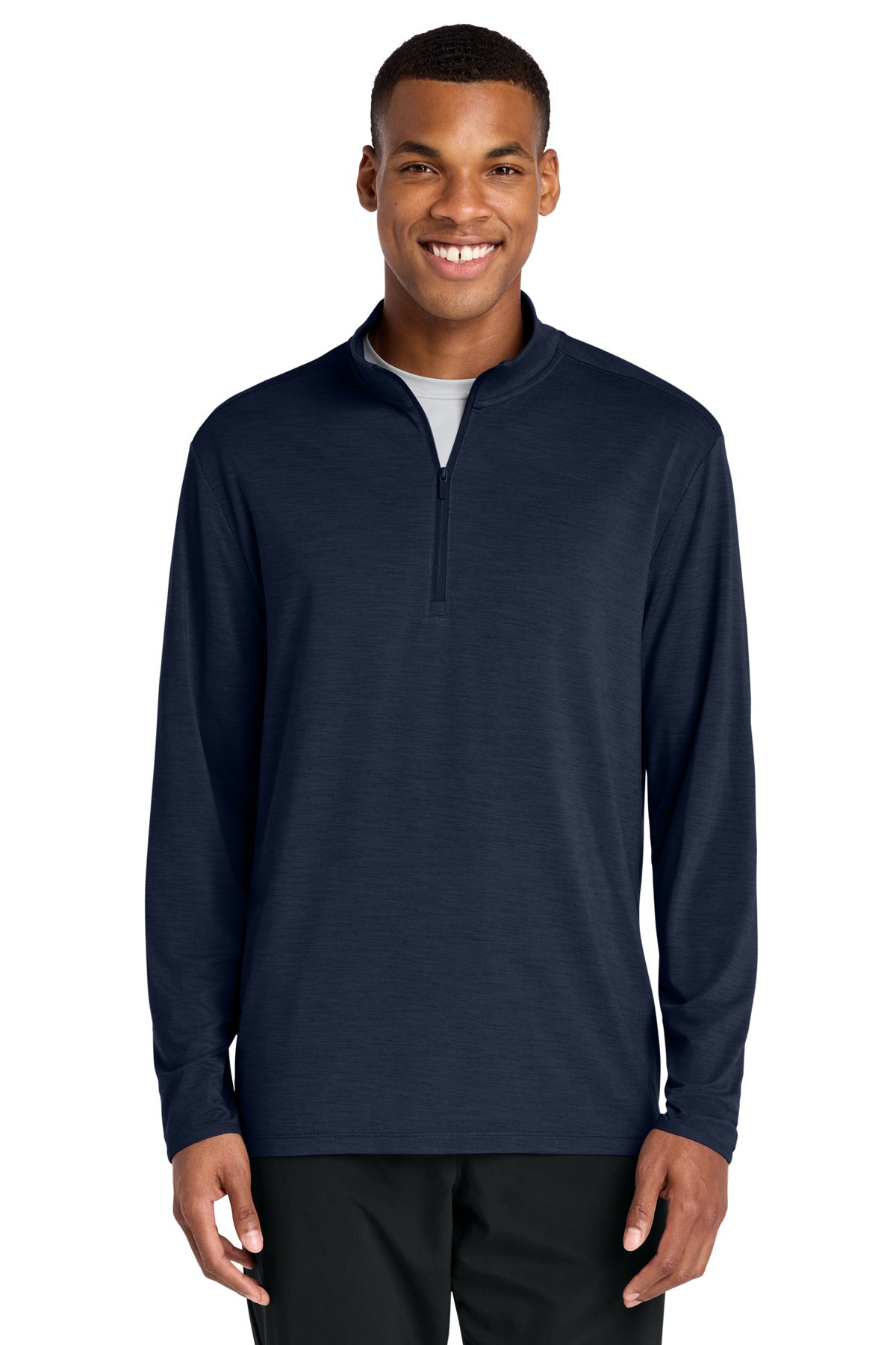 Custom True Navy Versa 1/4-Zip ST491, personalized by SanCanDo Swag in Argyle, TX