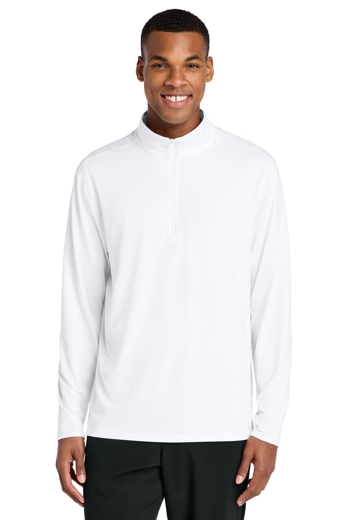 Custom White Versa 1/4-Zip ST491, personalized by SanCanDo Swag in Argyle, TX