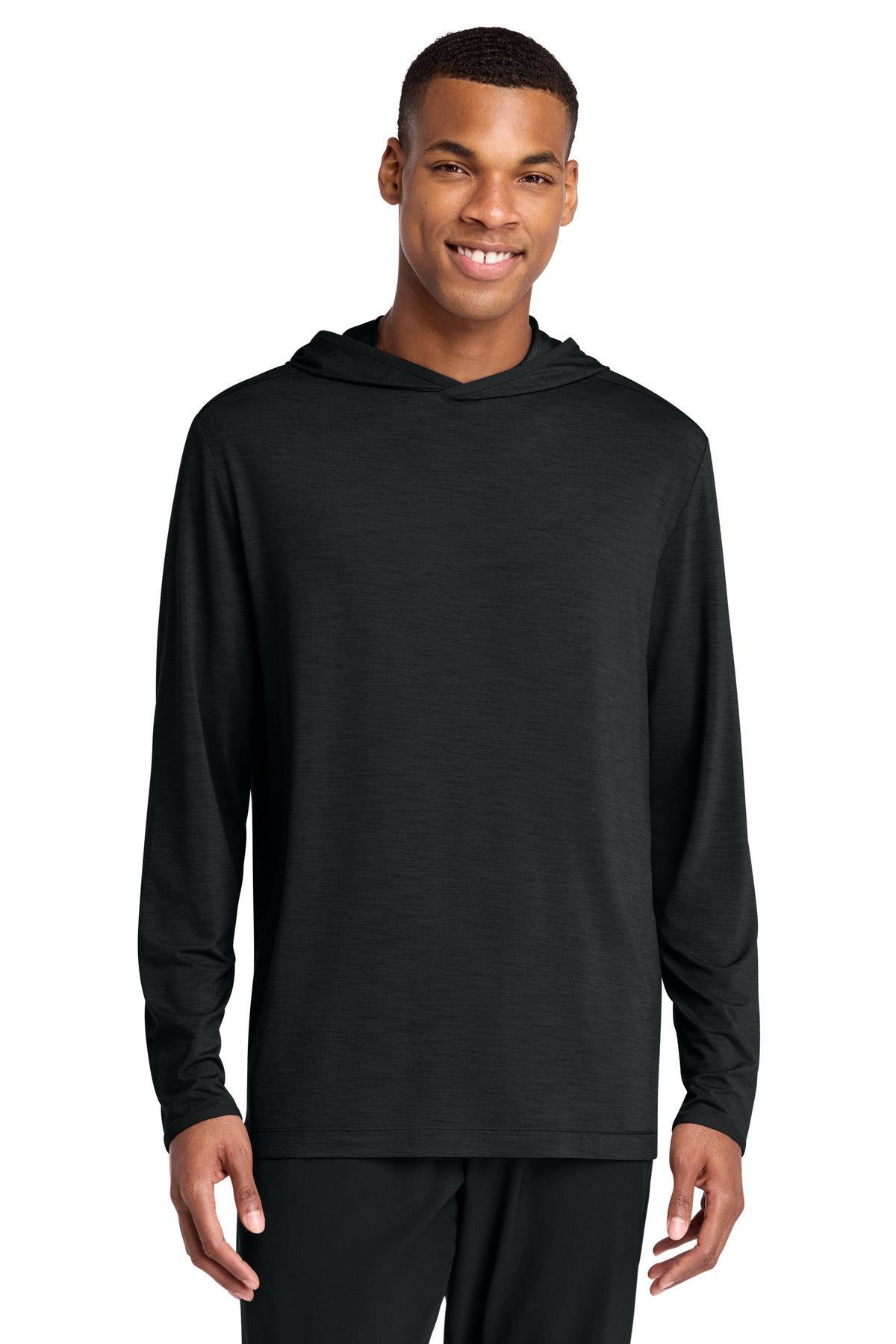 Custom Black Versa Long Sleeve Pullover Hoodie ST492, personalized by SanCanDo Swag in Argyle, TX