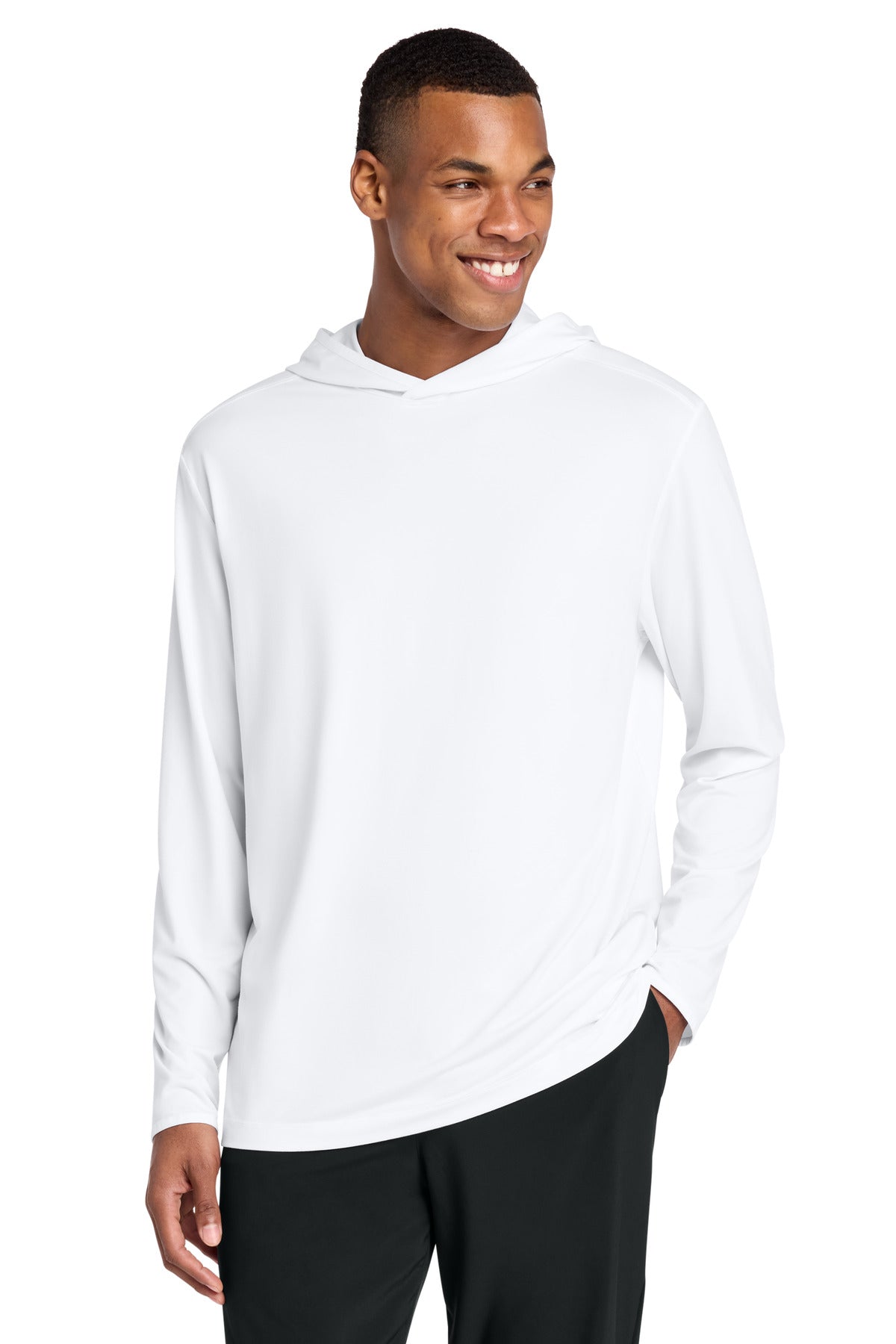 Custom White Versa Long Sleeve Pullover Hoodie ST492, personalized by SanCanDo Swag in Argyle, TX
