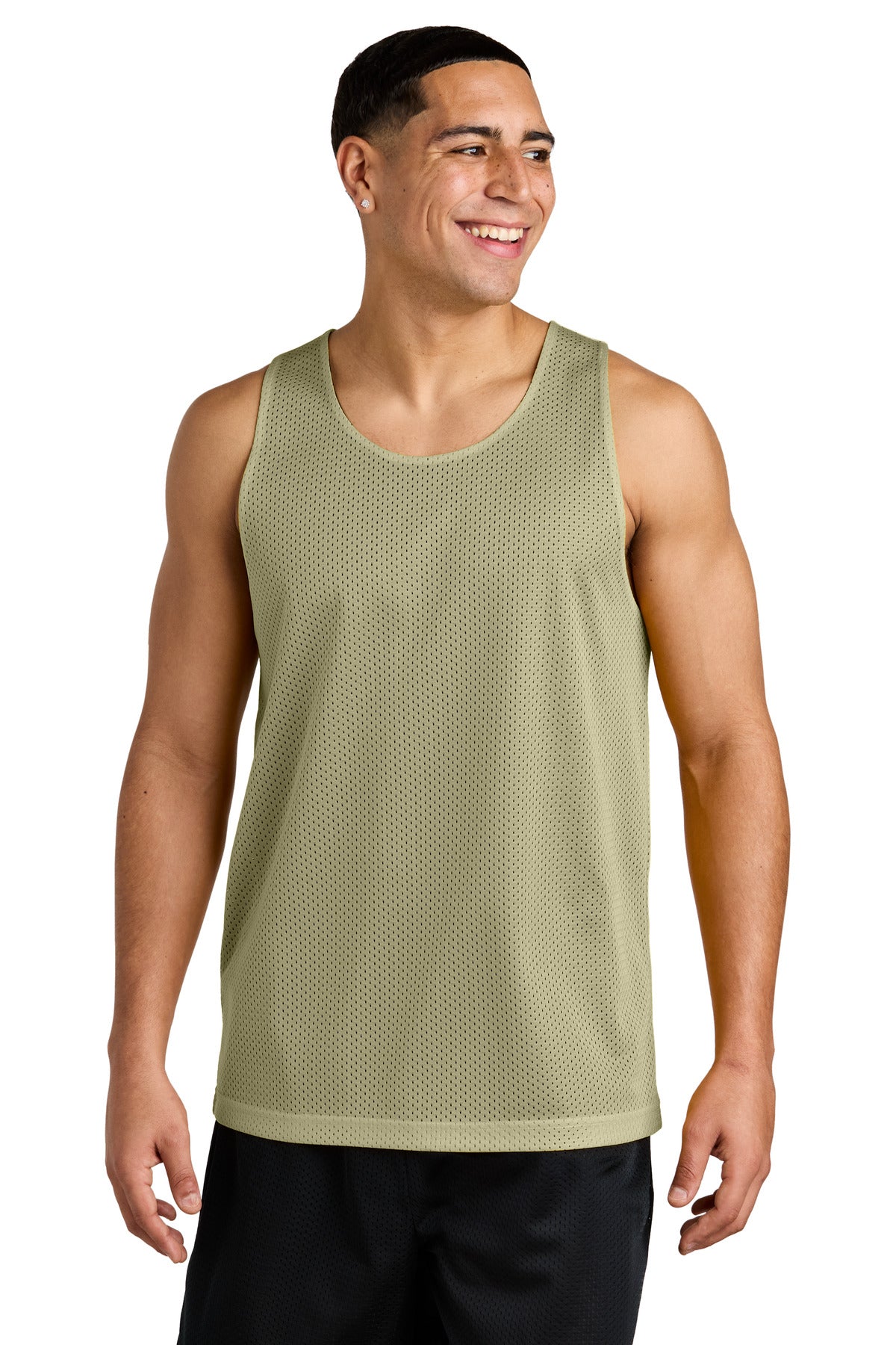 Custom Vegas Gold/ Black PosiCharge Reversible Mesh Tank ST5000, personalized by SanCanDo Swag in Argyle, TX
