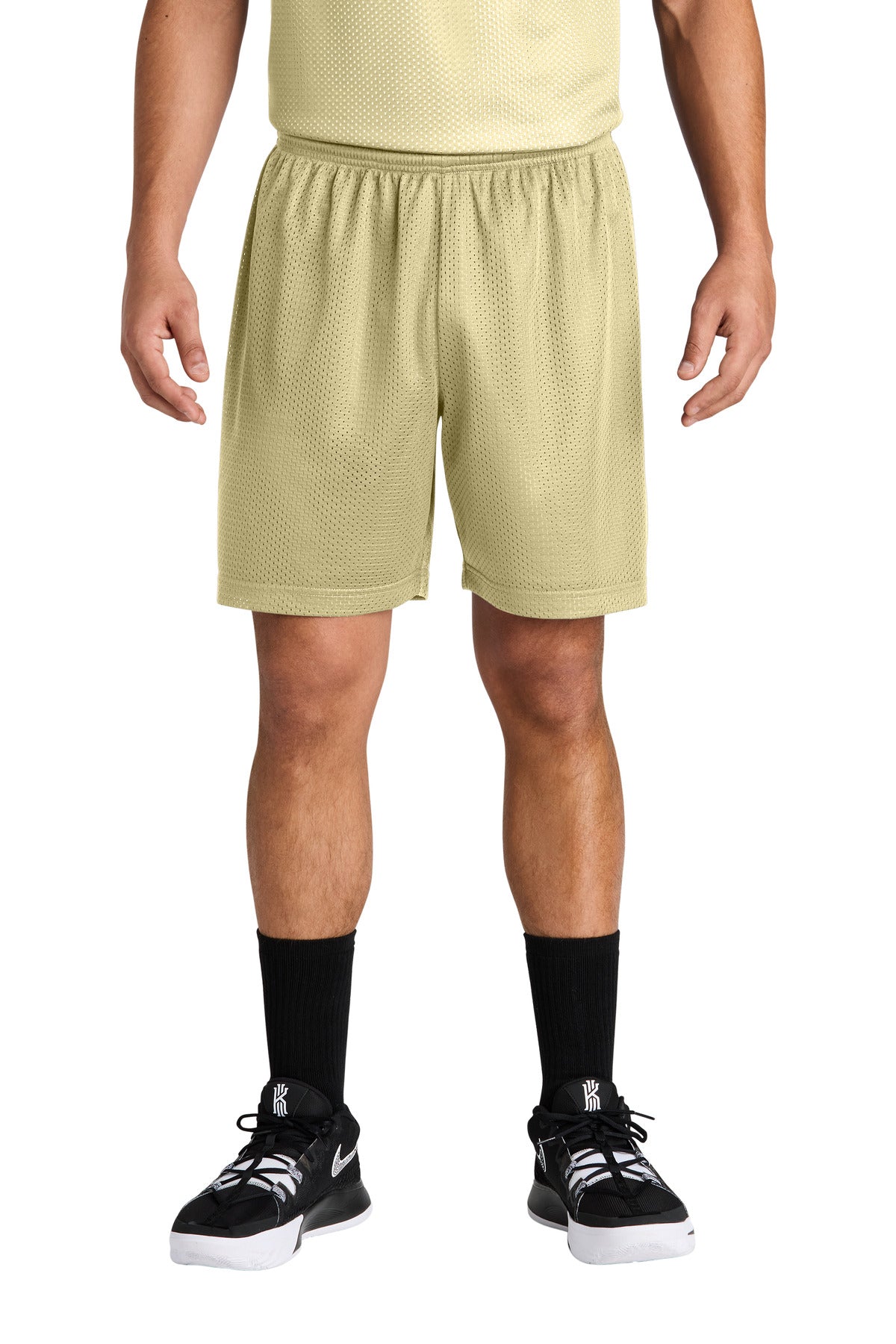 Custom Vegas Gold PosiCharge Mesh 7" Short ST5100, personalized by SanCanDo Swag in Argyle, TX