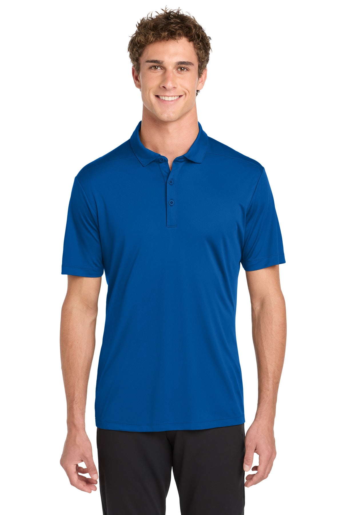 Custom True Royal Posi-UV Pro Polo ST520, personalized by SanCanDo Swag in Argyle, TX