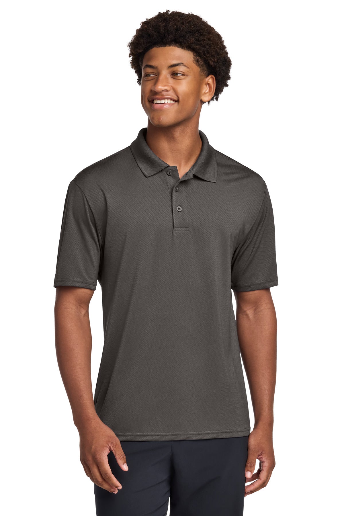 Custom Graphite Sideline Polo ST535, personalized by SanCanDo Swag in Argyle, TX