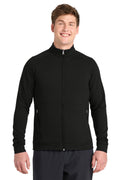 Custom Black Sport-Wick Flex Fleece Full-Zip ST560, personalized by SanCanDo Swag in Argyle, TX