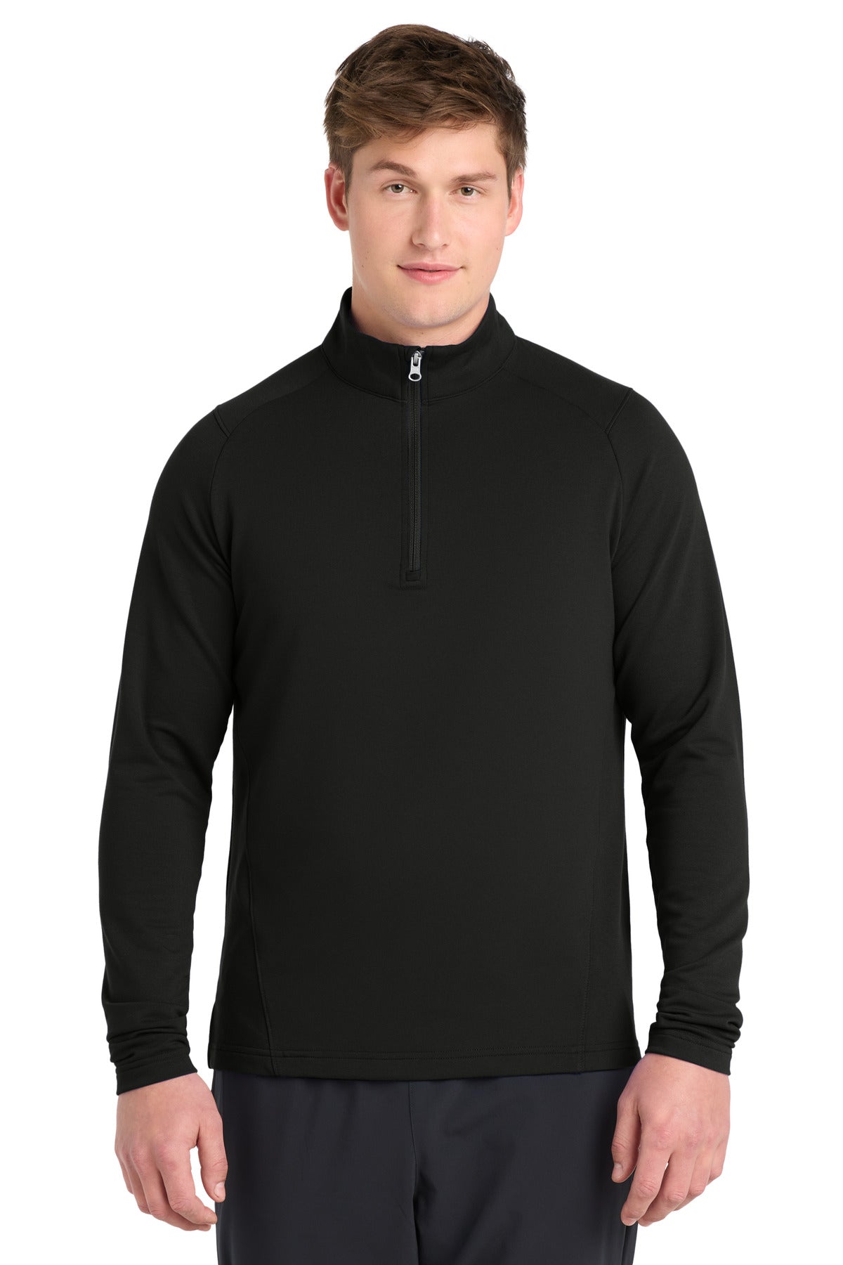 Custom Black Sport-Wick Flex Fleece 1/4-Zip ST561, personalized by SanCanDo Swag in Argyle, TX