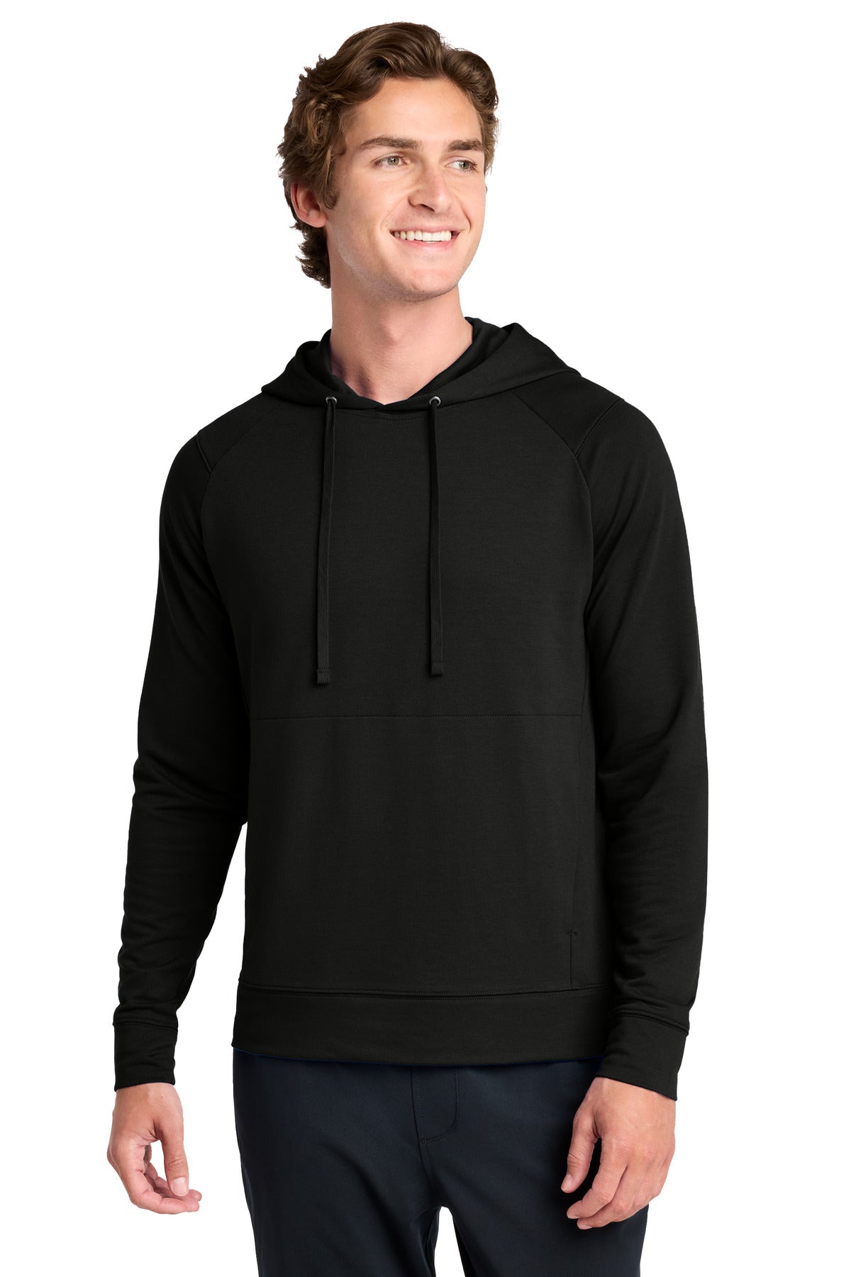 Custom Black Sport-Wick Flex Fleece Pullover Hoodie ST562, personalized by SanCanDo Swag in Argyle, TX