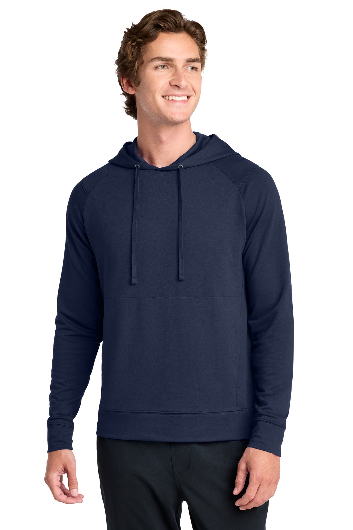 Custom True Navy Sport-Wick Flex Fleece Pullover Hoodie ST562, personalized by SanCanDo Swag in Argyle, TX