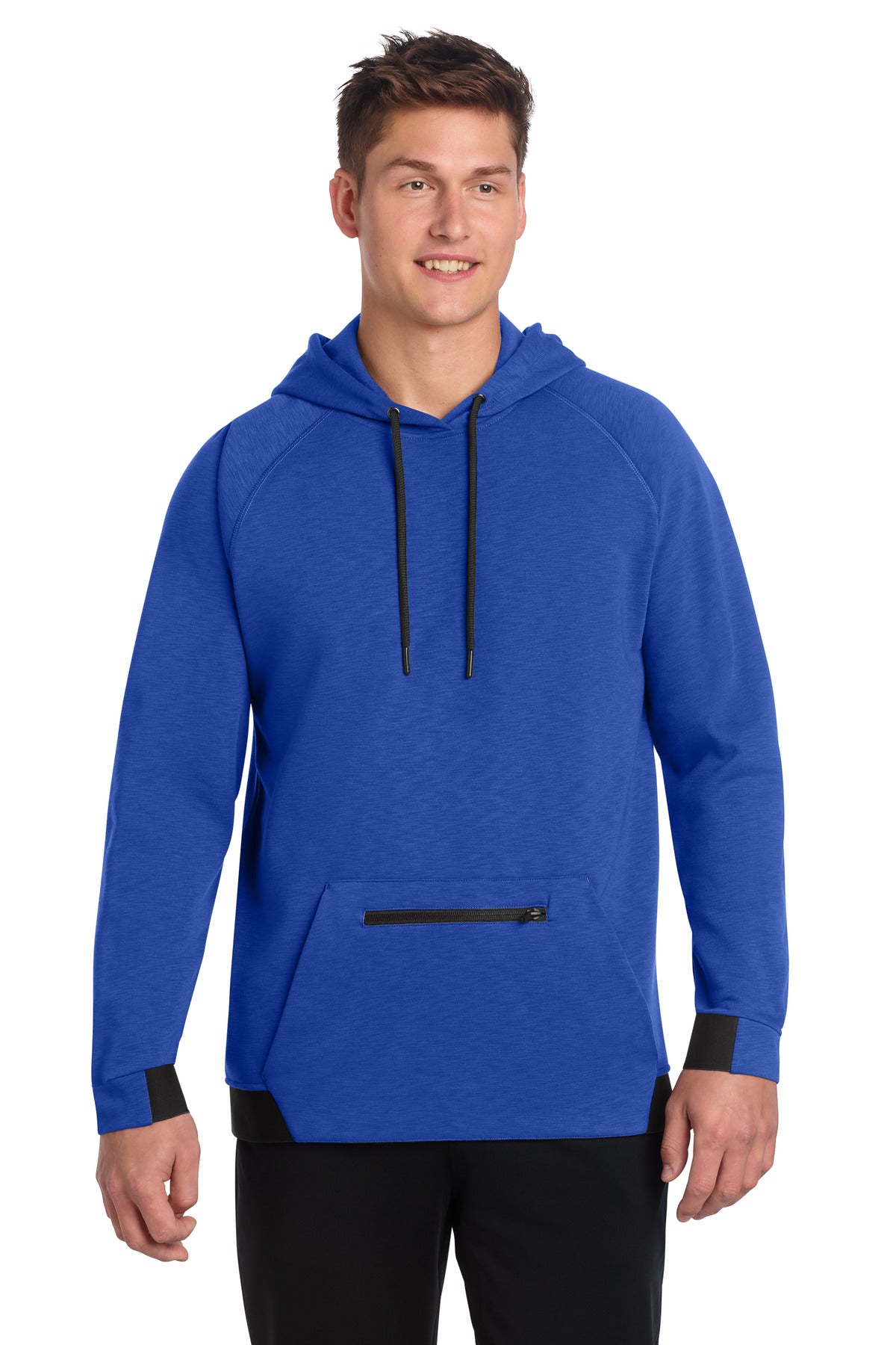 Custom True Royal PosiCharge Strive Hooded Pullover ST571, personalized by SanCanDo Swag in Argyle, TX