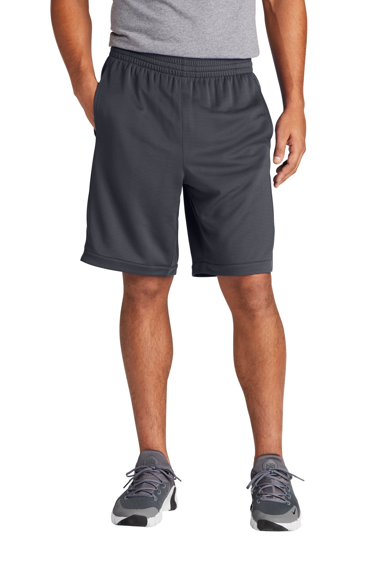 Custom Graphite PosiCharge Position Short with Pockets ST575, personalized by SanCanDo Swag in Argyle, TX
