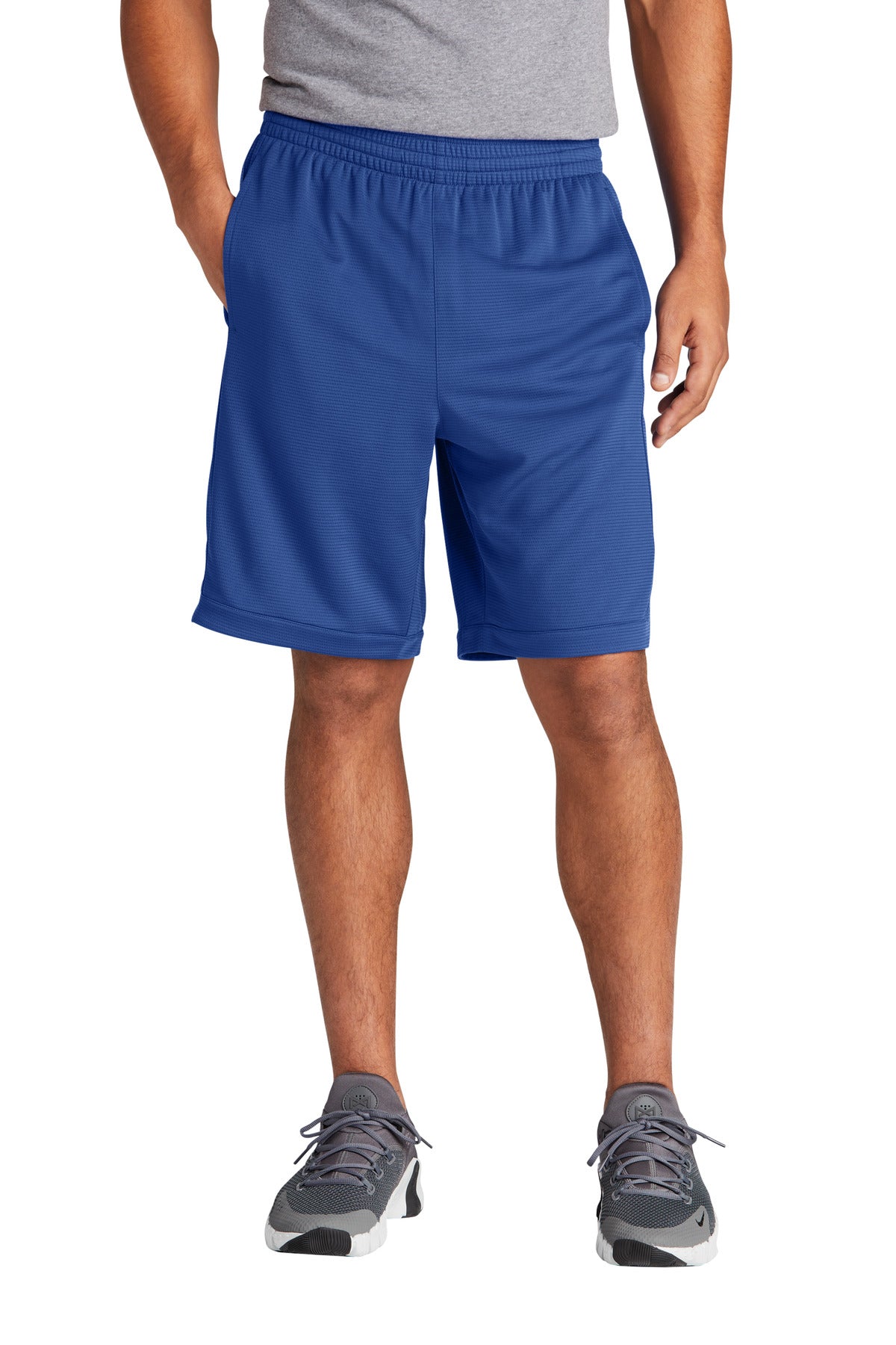 Custom True Royal PosiCharge Position Short with Pockets ST575, personalized by SanCanDo Swag in Argyle, TX