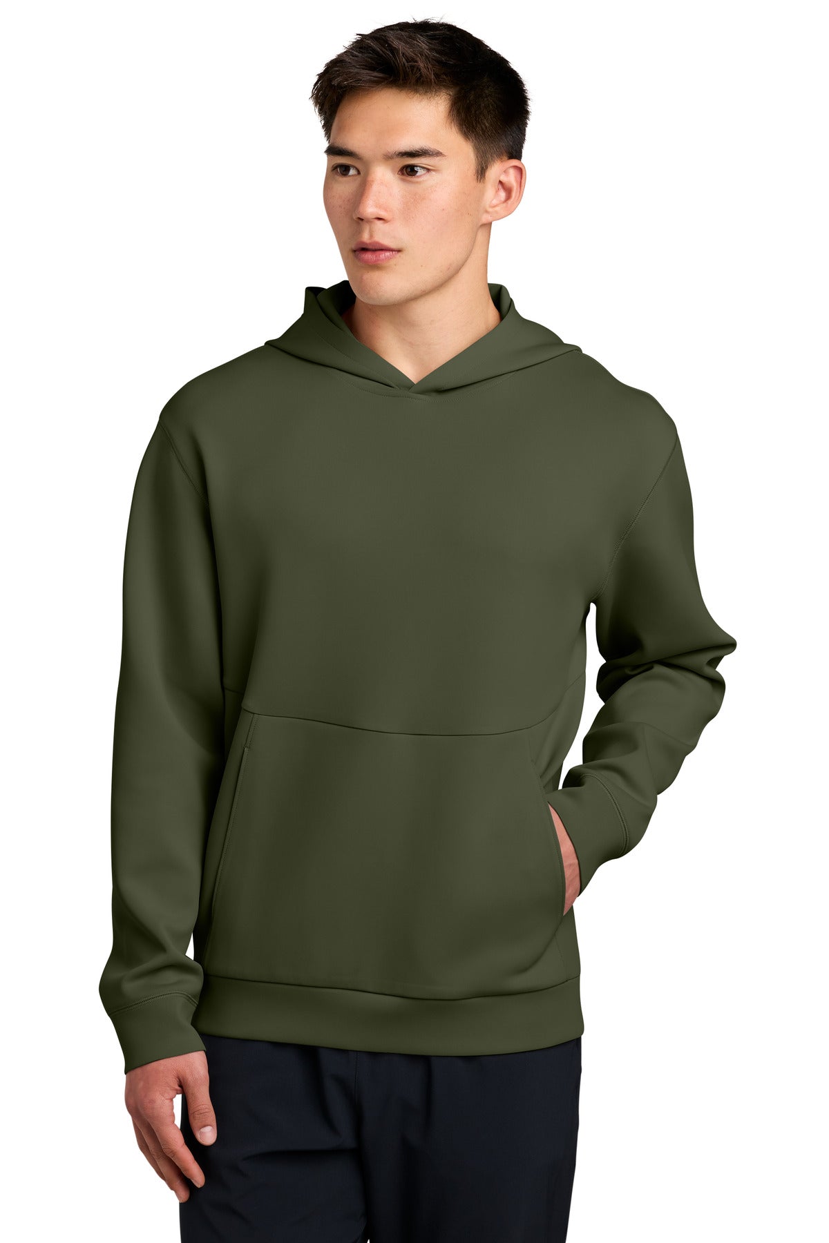 Custom Olive Drab Green Pro Perform Pullover Hoodie ST580, personalized by SanCanDo Swag in Argyle, TX
