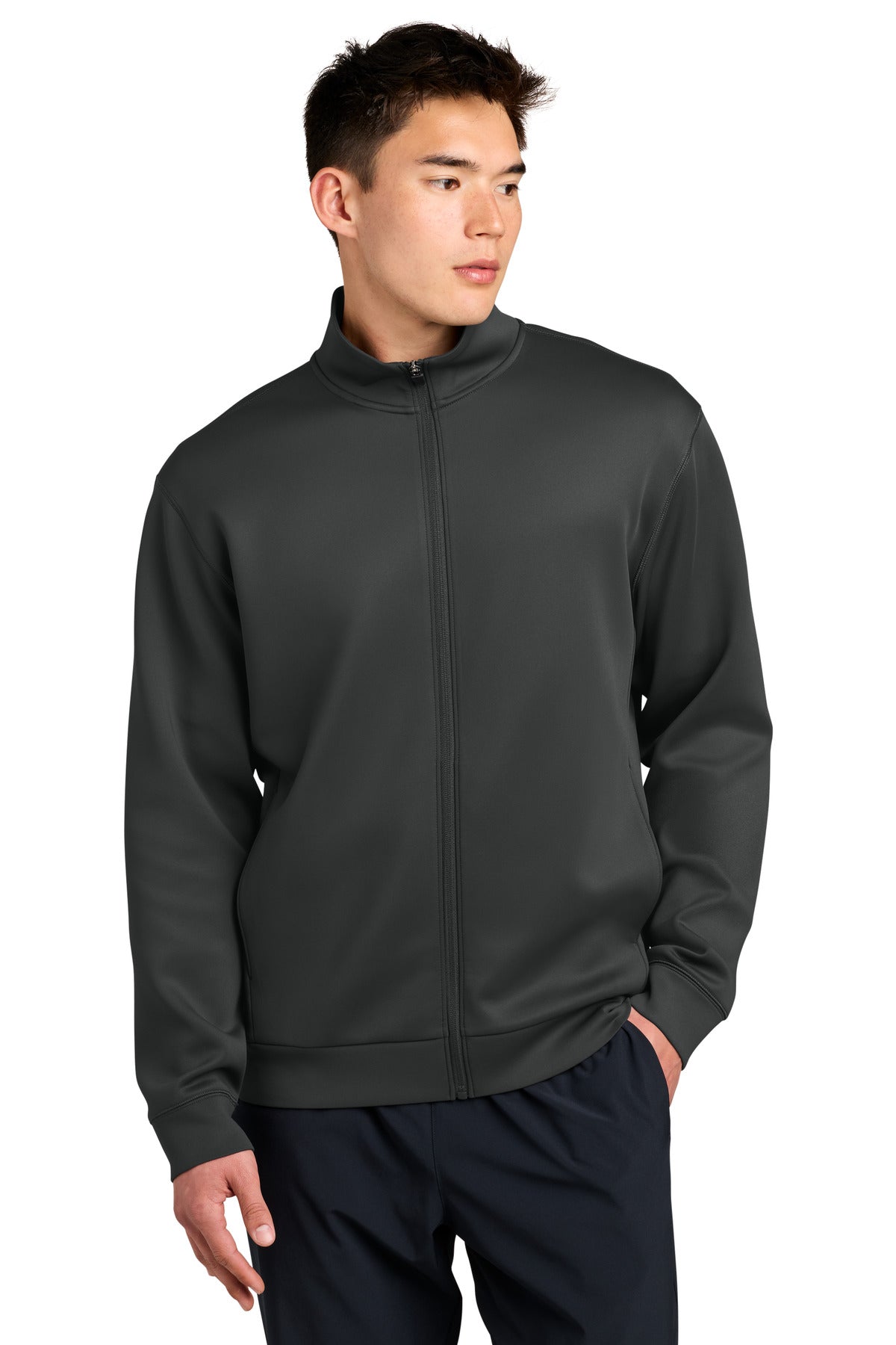 Custom Iron Grey Pro Perform Full-Zip ST582, personalized by SanCanDo Swag in Argyle, TX