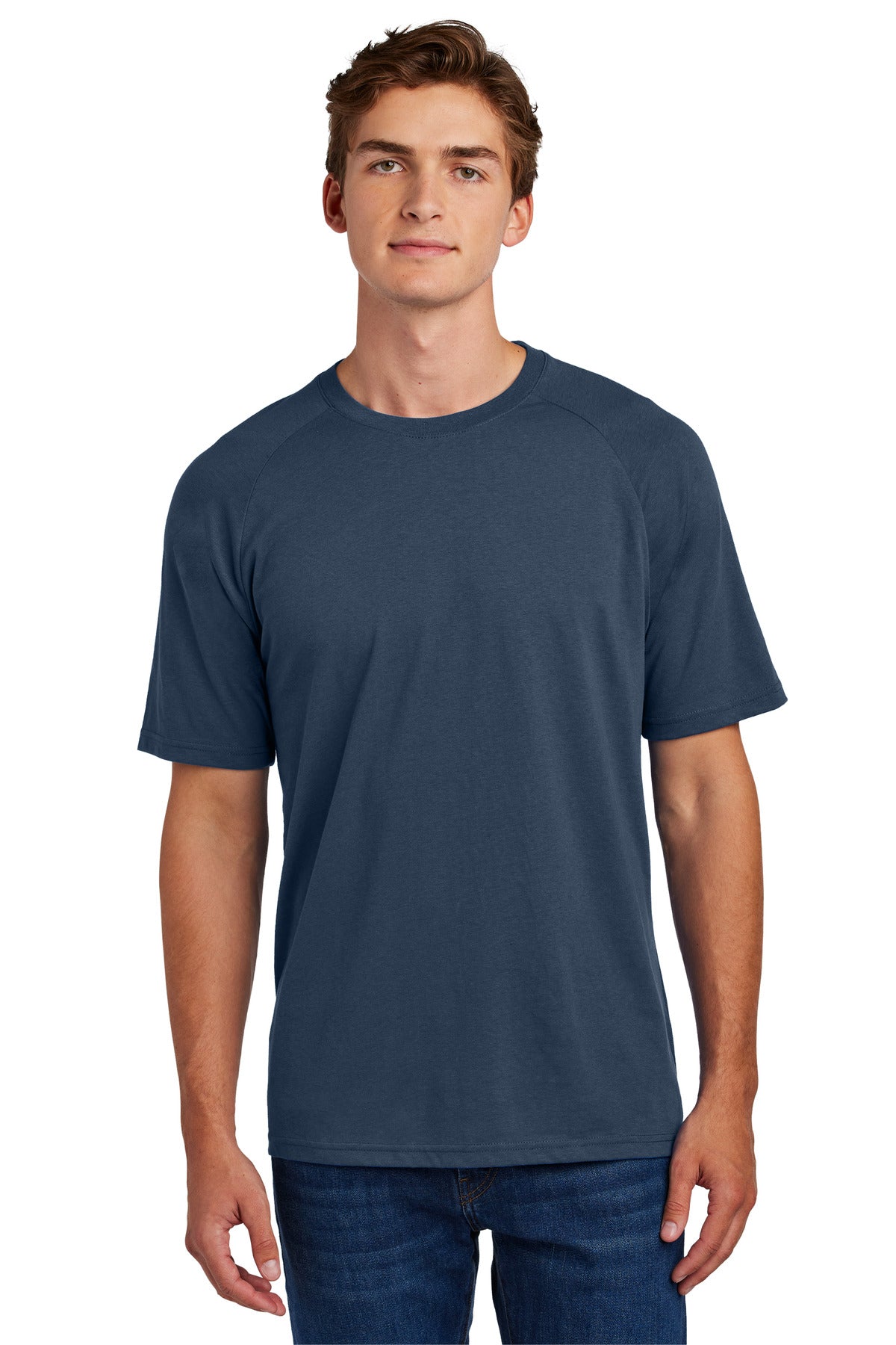 Custom True Navy Halftime Raglan Tee ST6040, personalized by SanCanDo Swag in Argyle, TX