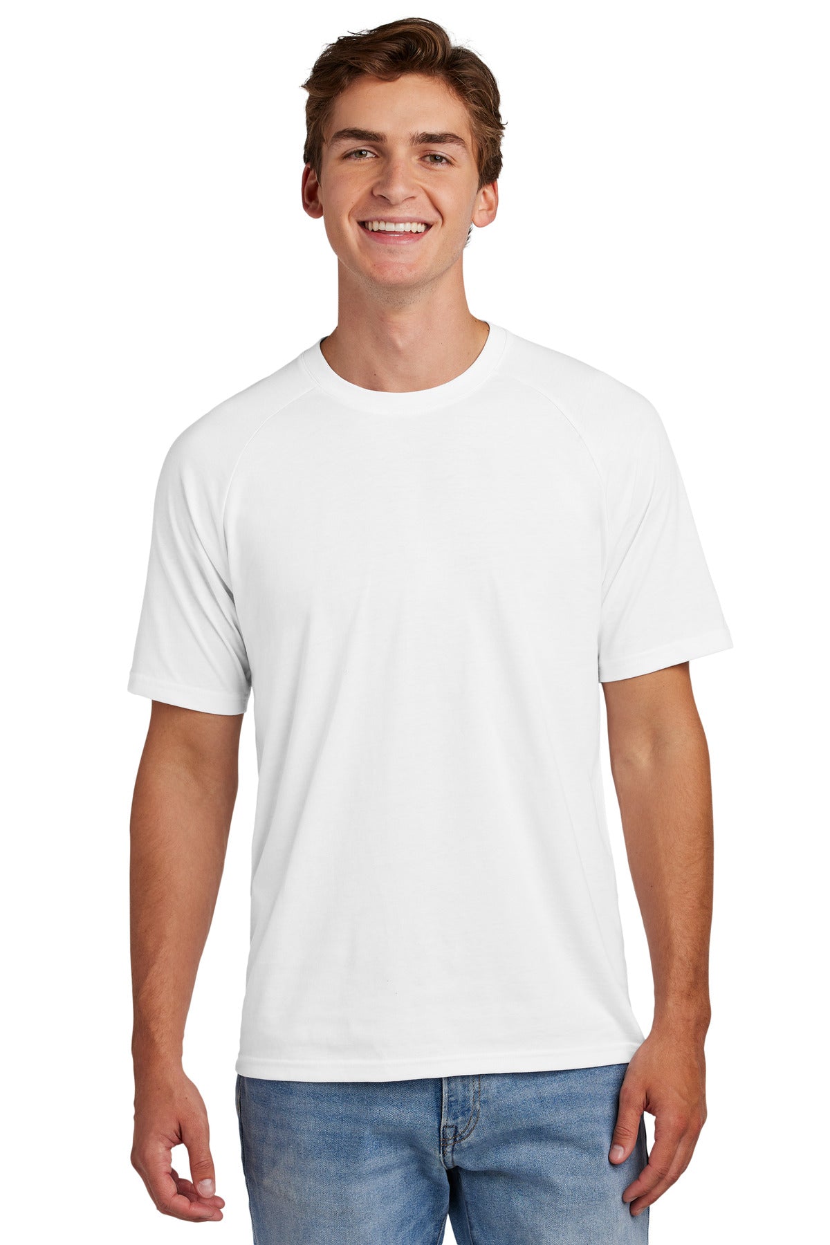 Custom White Halftime Raglan Tee ST6040, personalized by SanCanDo Swag in Argyle, TX