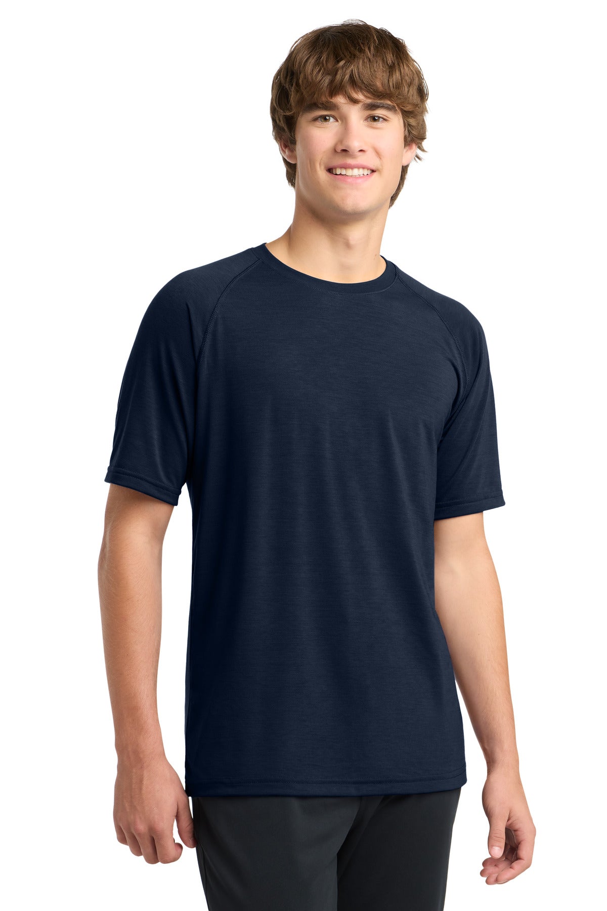 Custom True Navy Ultimate Performance Crew ST700, personalized by SanCanDo Swag in Argyle, TX