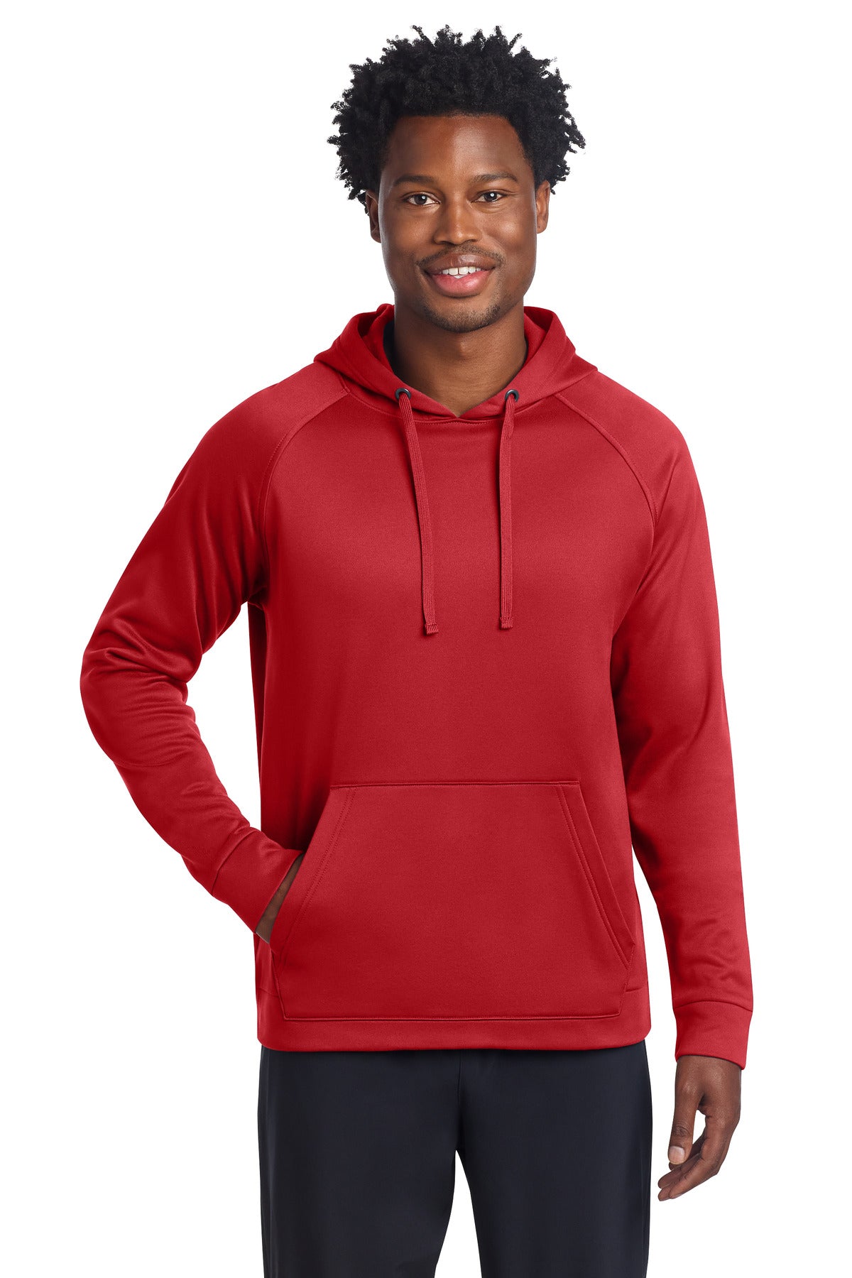 Custom True Red Re-Compete Fleece Pullover Hoodie ST730, personalized by SanCanDo Swag in Argyle, TX