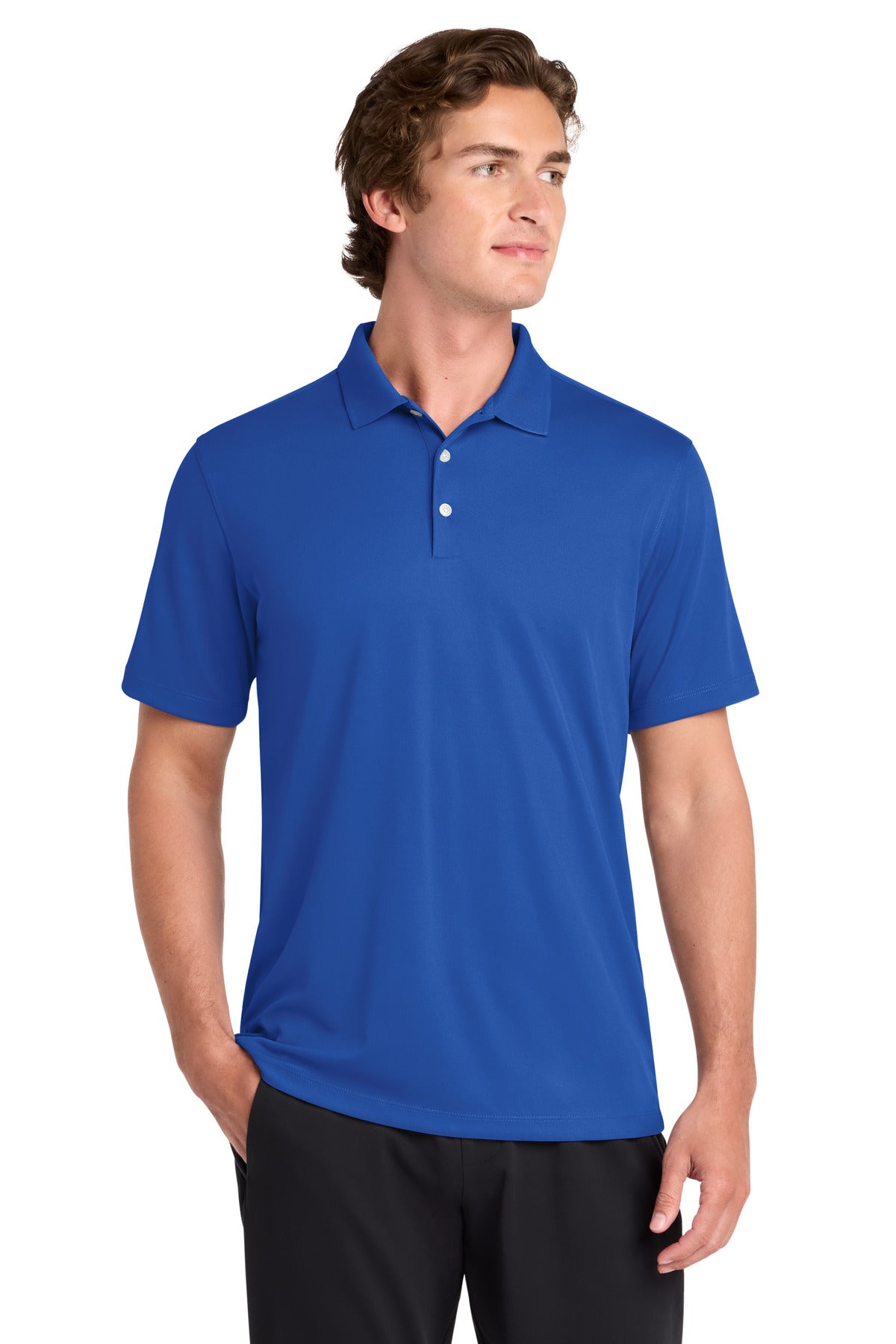 Custom True Royal UV Micropique Polo ST740, personalized by SanCanDo Swag in Argyle, TX