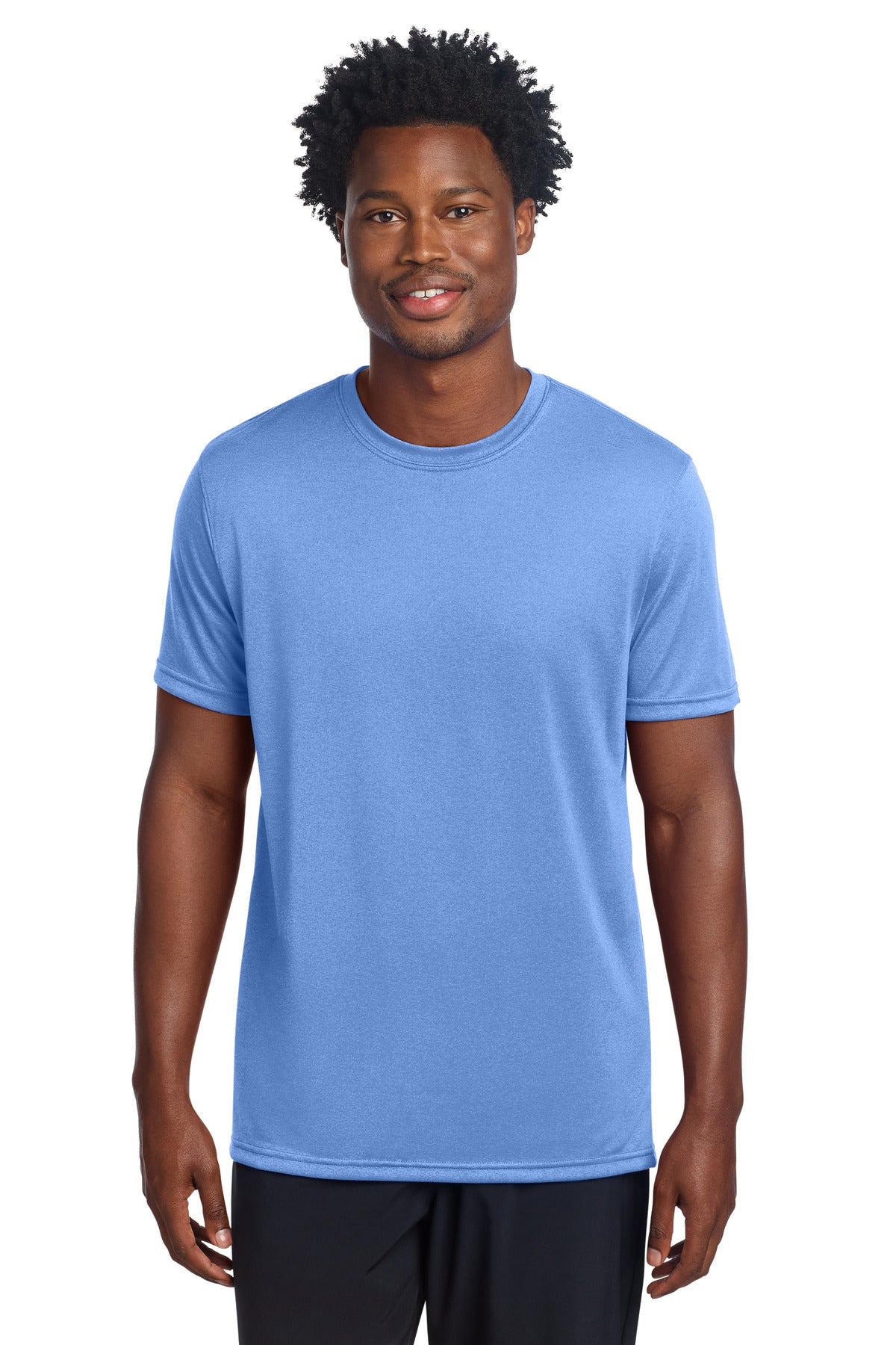 Custom Carolina Blue Echo Tee ST760, personalized by SanCanDo Swag in Argyle, TX