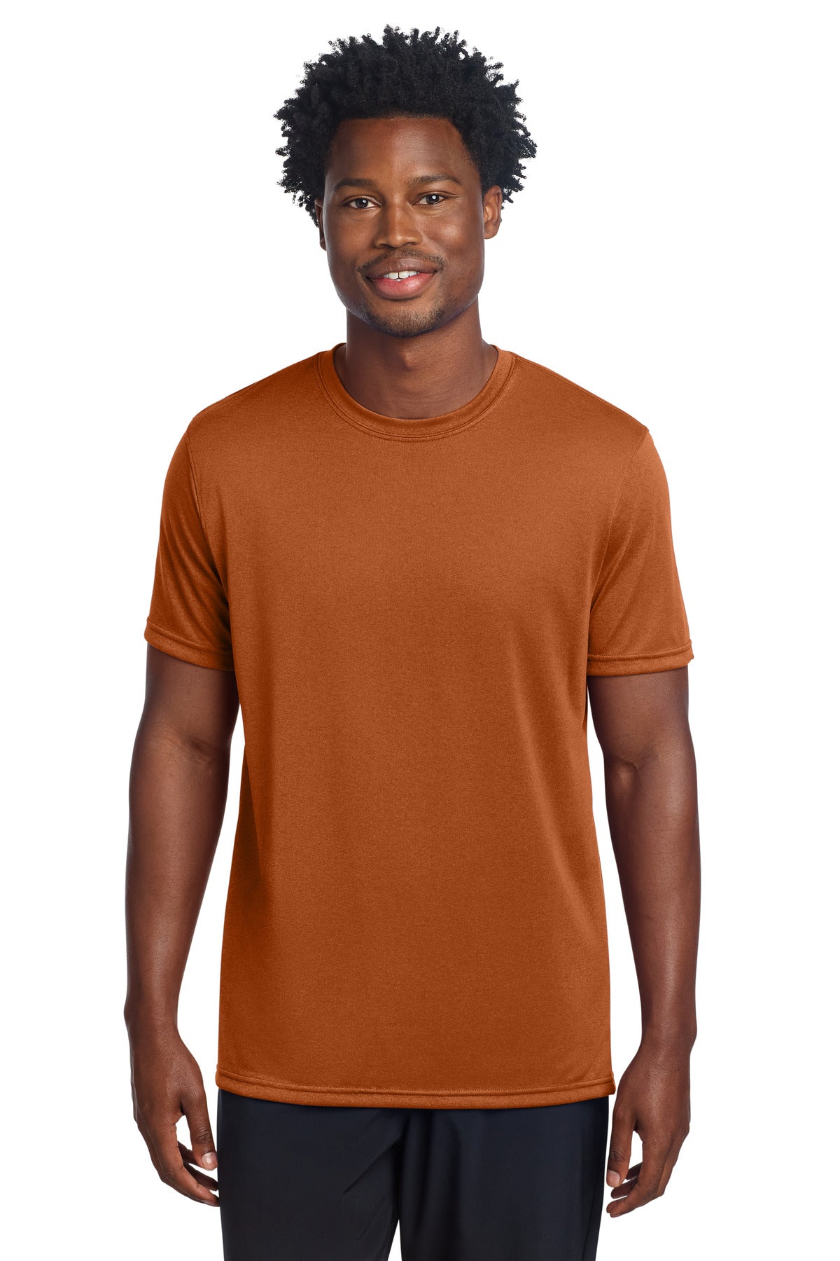 Custom Texas Orange Echo Tee ST760, personalized by SanCanDo Swag in Argyle, TX