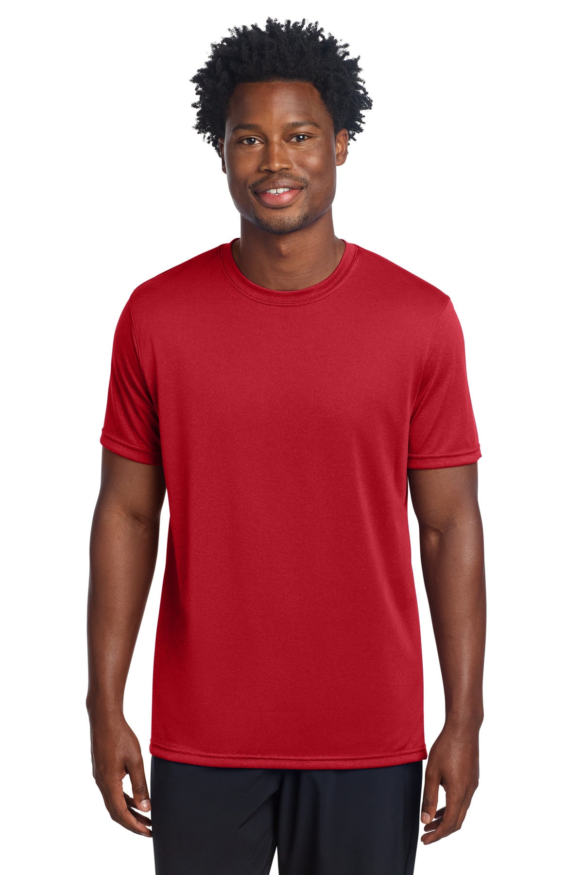 Custom True Red Echo Tee ST760, personalized by SanCanDo Swag in Argyle, TX
