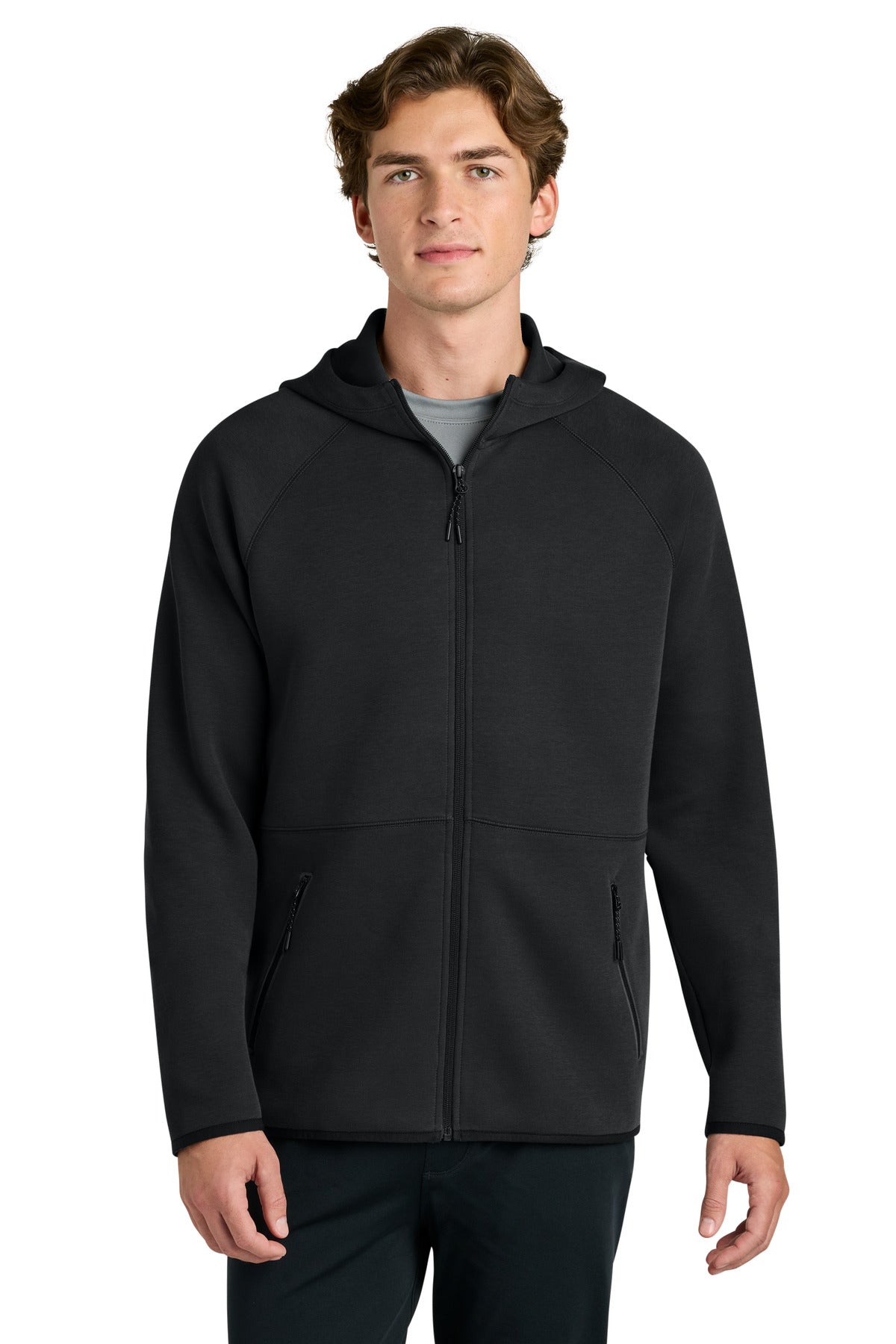 Custom Black Phenom Full-Zip Hoodie ST840, personalized by SanCanDo Swag in Argyle, TX