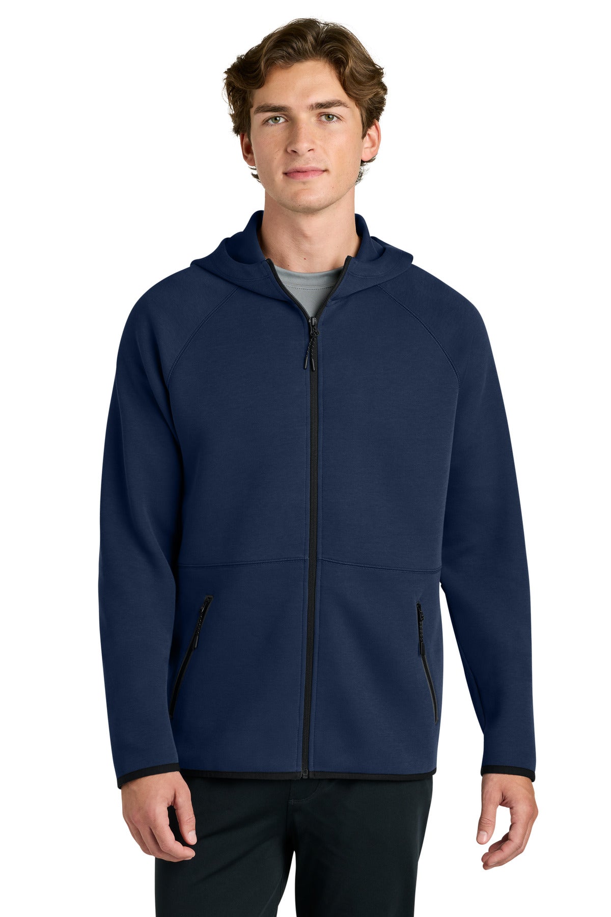 Custom True Navy Phenom Full-Zip Hoodie ST840, personalized by SanCanDo Swag in Argyle, TX