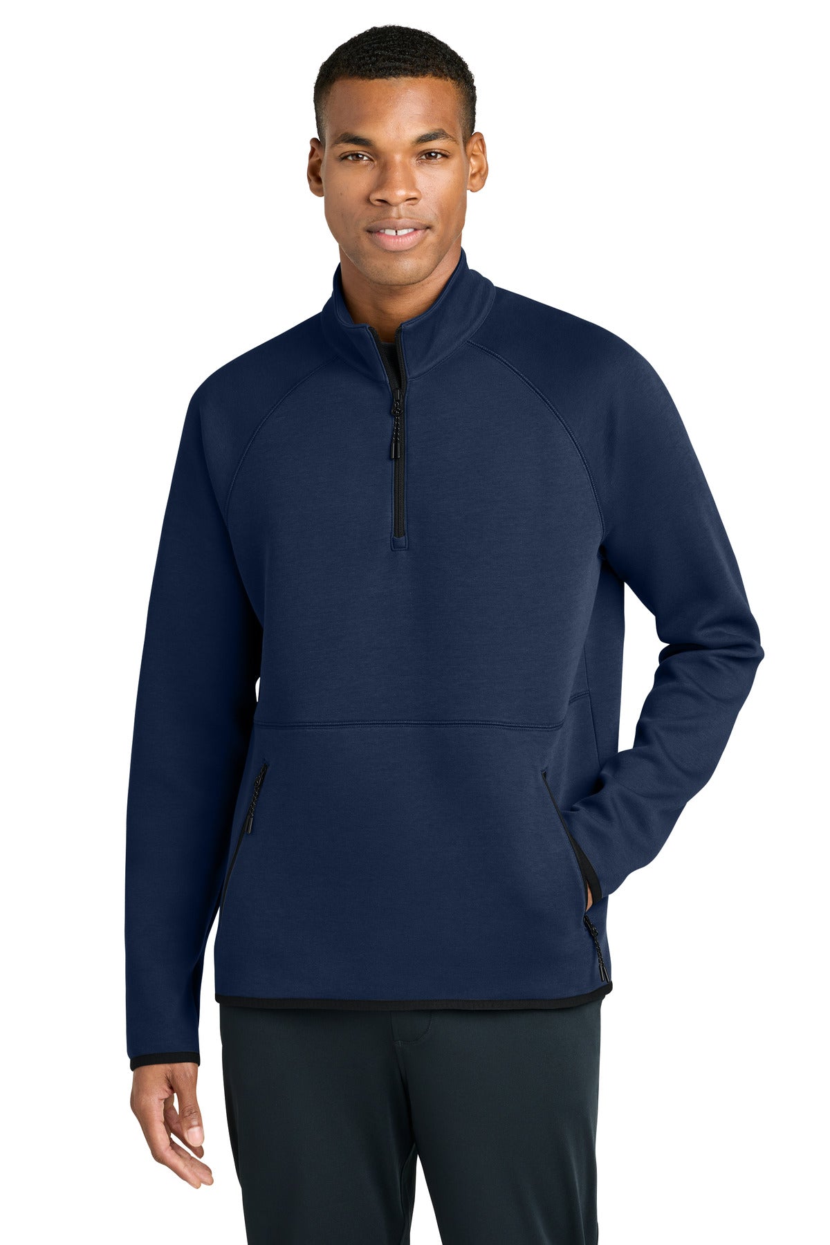 Custom True Navy Phenom 1/4-Zip ST841, personalized by SanCanDo Swag in Argyle, TX