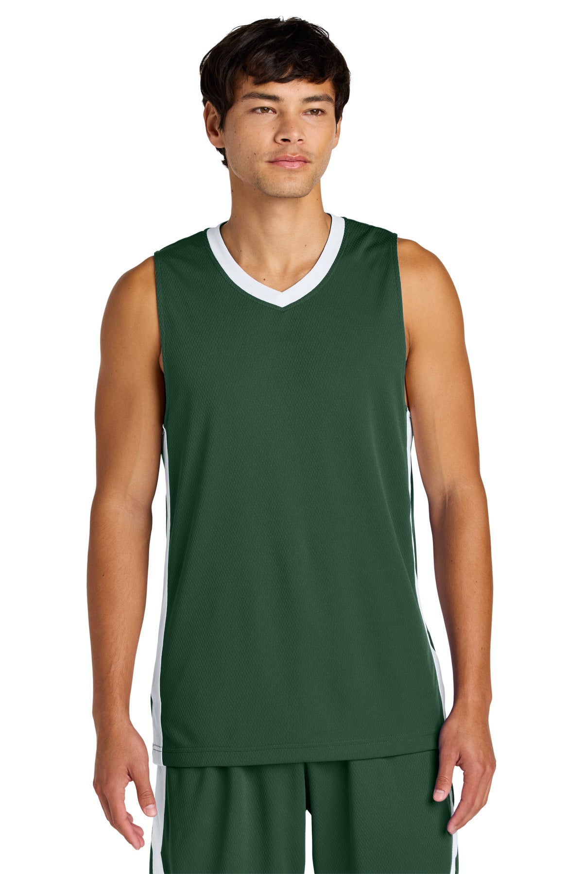 Custom Forest Green/ White Rival Basketball Rev Jersey ST900, personalized by SanCanDo Swag in Argyle, TX