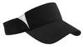 Custom Black/ White Dry Zone Colorblock Visor STC13, personalized by SanCanDo Swag in Argyle, TX